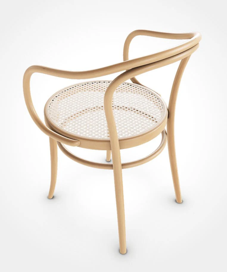 August Thonet No. 30 Bentwood Chair by Ton - Natural Beech / Cane Seat - Image 4