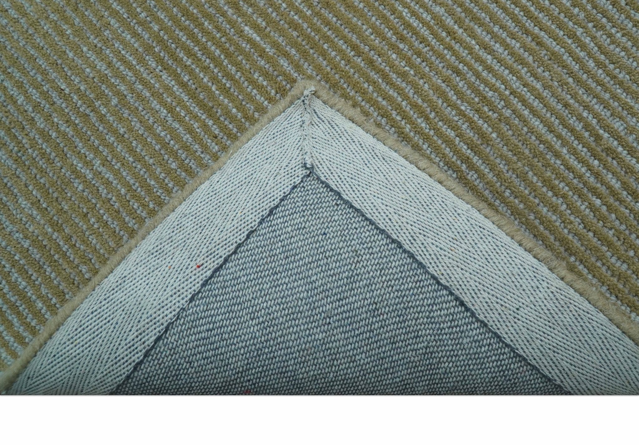 Azure Custom Made Modern Design Gray and Brown Hand Tufted Wool Rug - Image 7