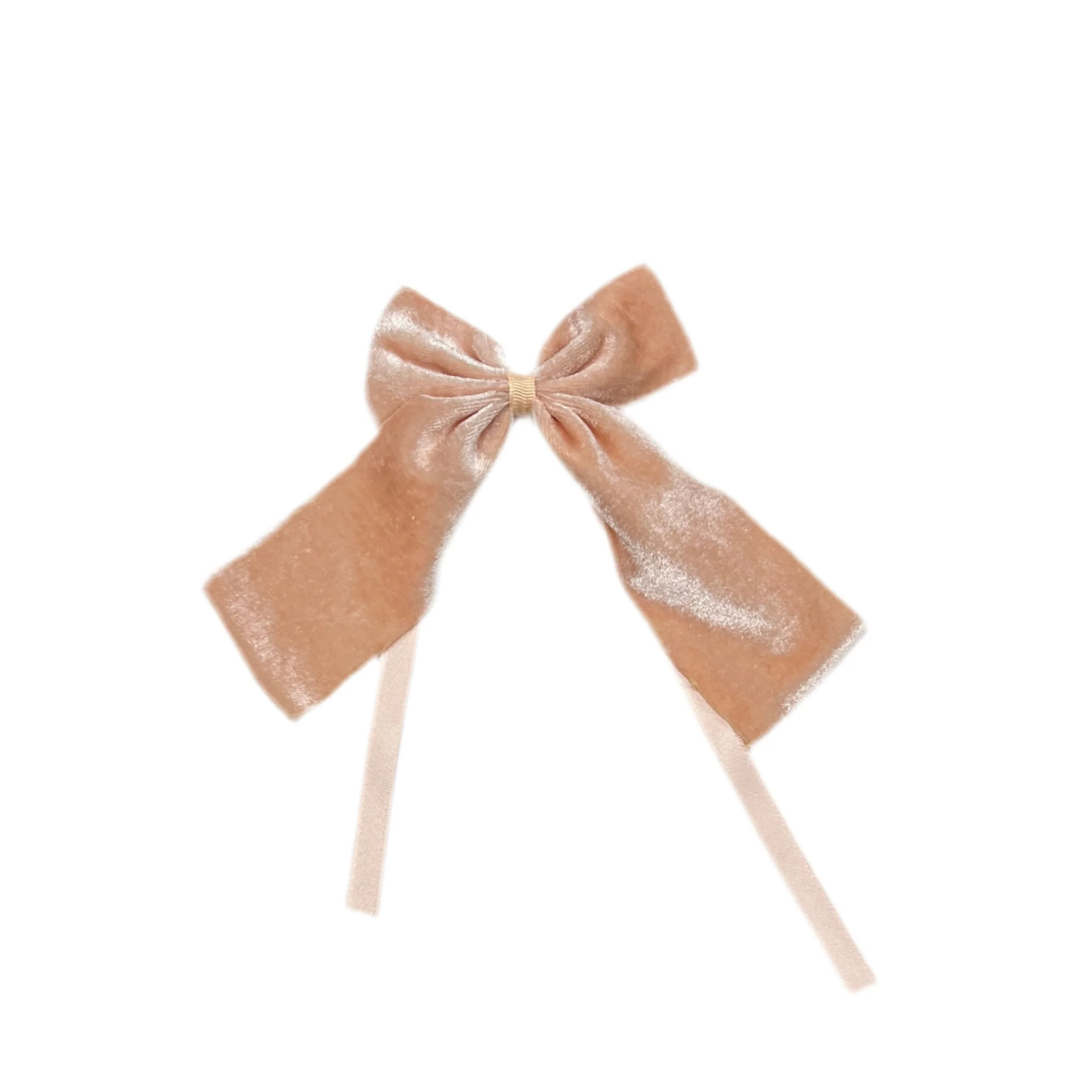 Soft Pink Velvet Napkin Bow Tie - Set of 6 - Image 3