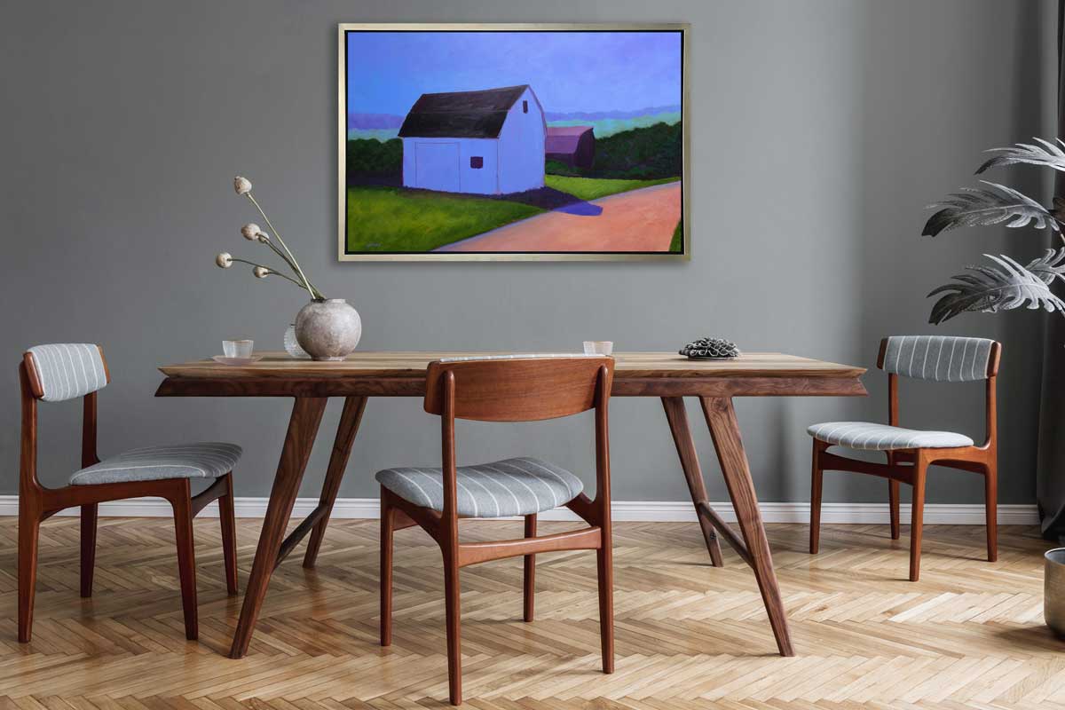 Back Road Barn - Open Edition Canvas Print - Image 2