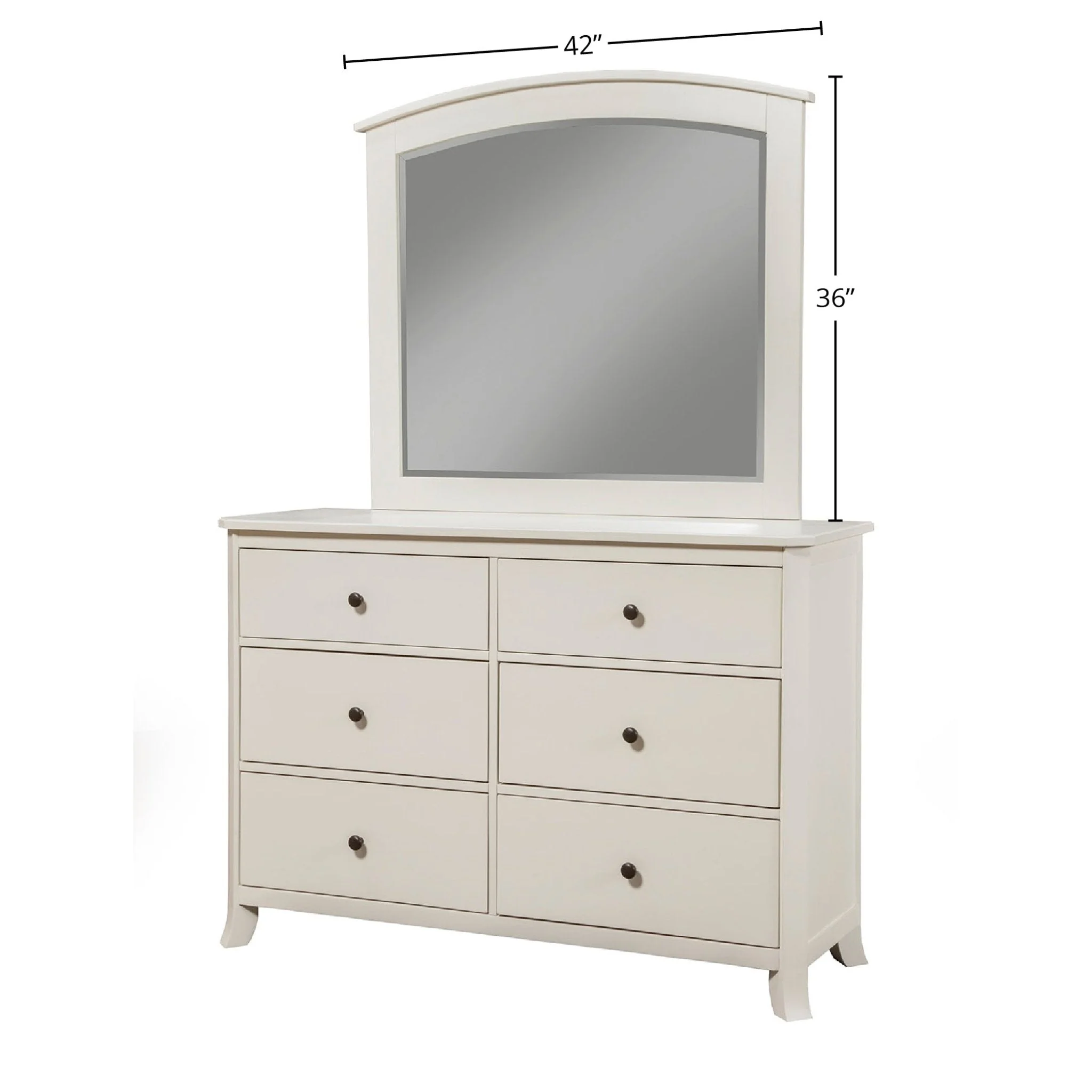 Baker Mirror, White - Image 5