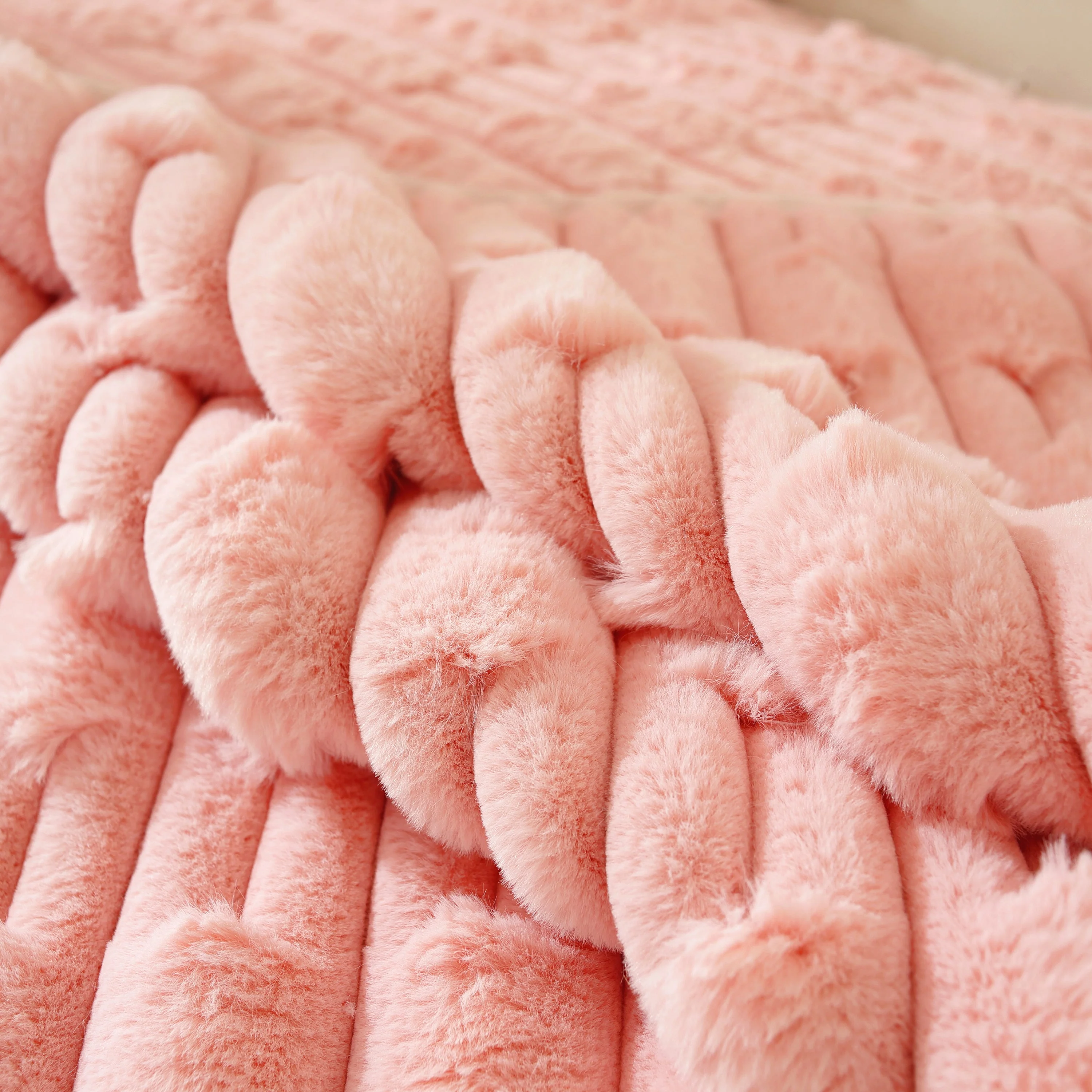 Bamboo-Style Sofa Towel, Faux Rabbit Fur Thickened Non-slip Seat Cushion Covers - Image 55