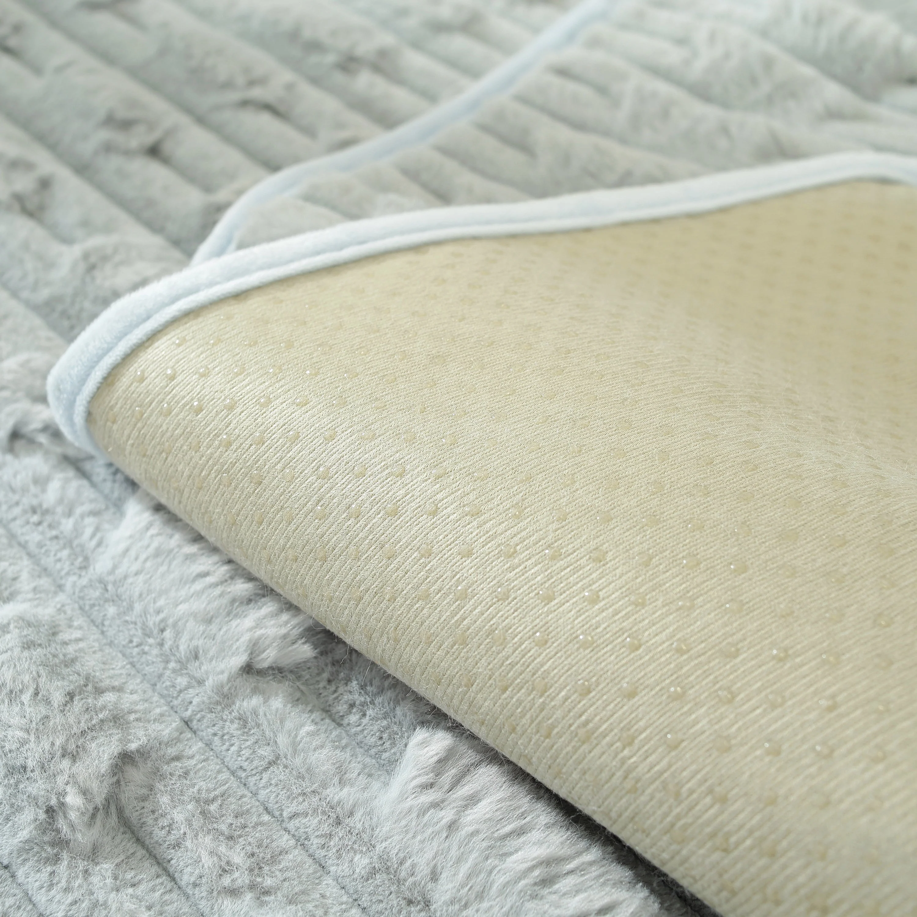Bamboo-Style Sofa Towel, Faux Rabbit Fur Thickened Non-slip Seat Cushion Covers - Image 86