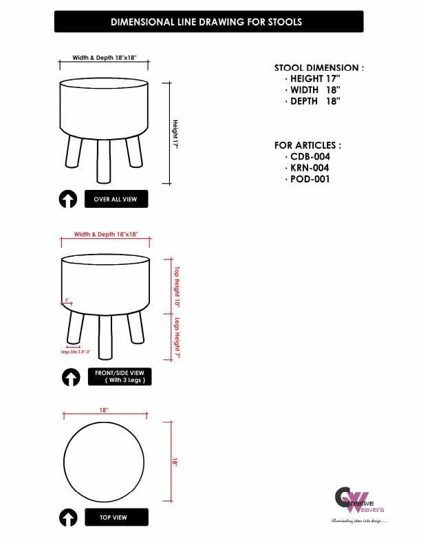 Banos Stool Ottoman - Clearance - Image 7