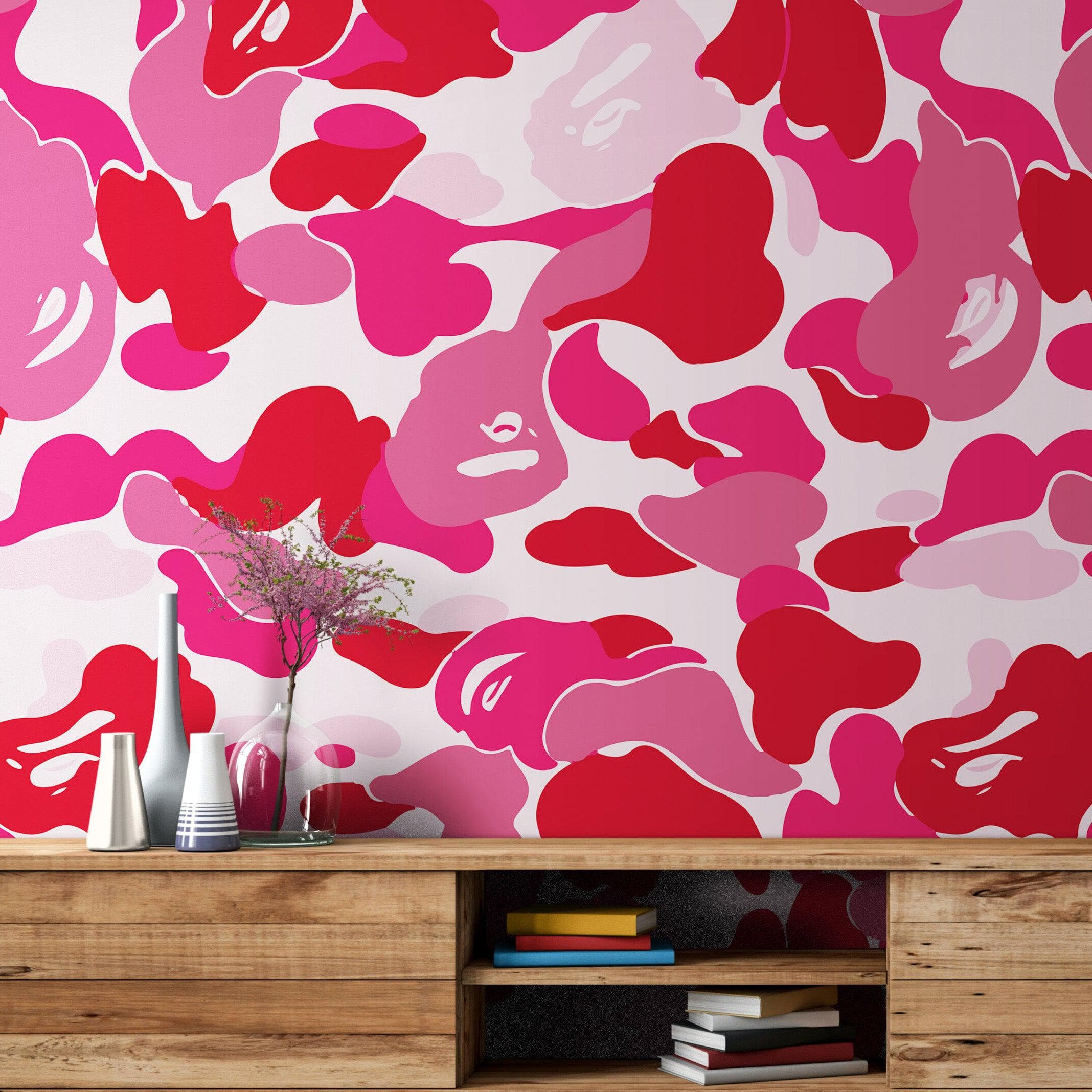 Bape Camo Wallpaper Mural. Blue Camo Streetwear Hype Beast Aesthetics. #7027 - Image 12