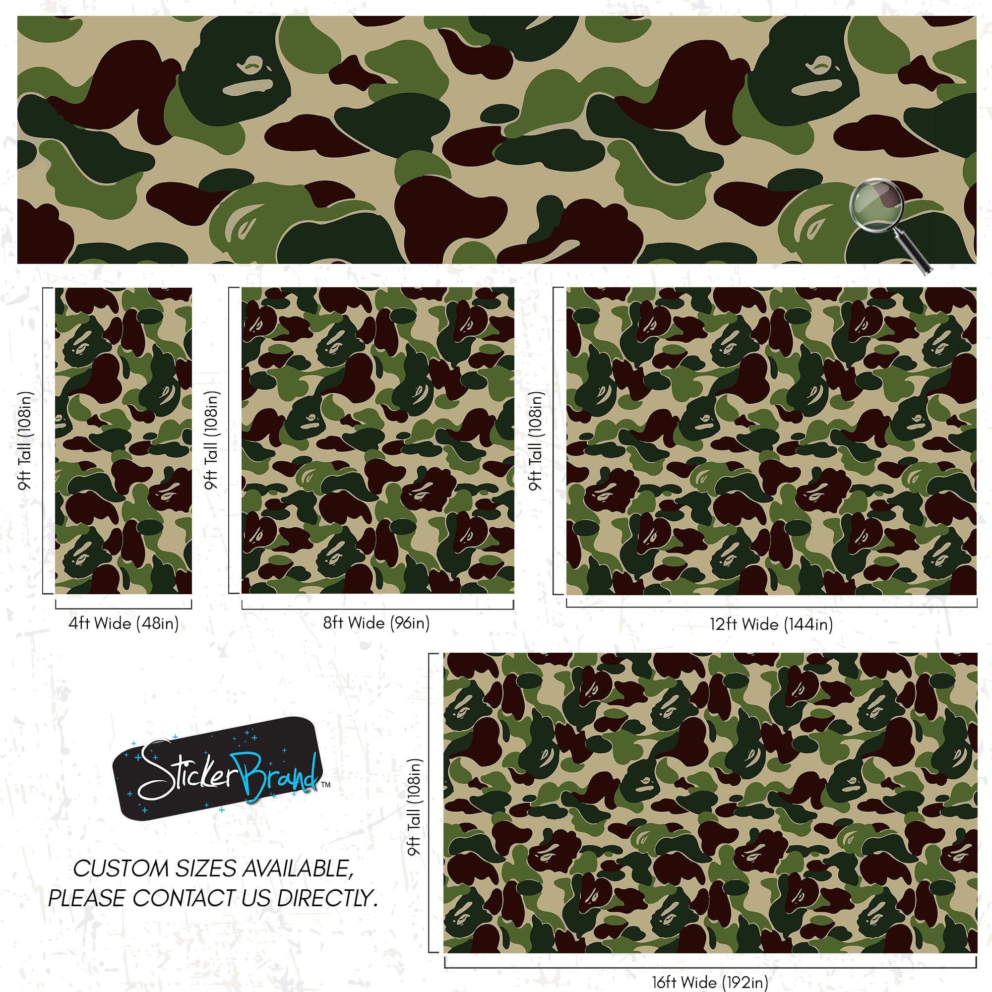 Bape Camo Wallpaper Mural. Blue Camo Streetwear Hype Beast Aesthetics. #7027 - Image 14