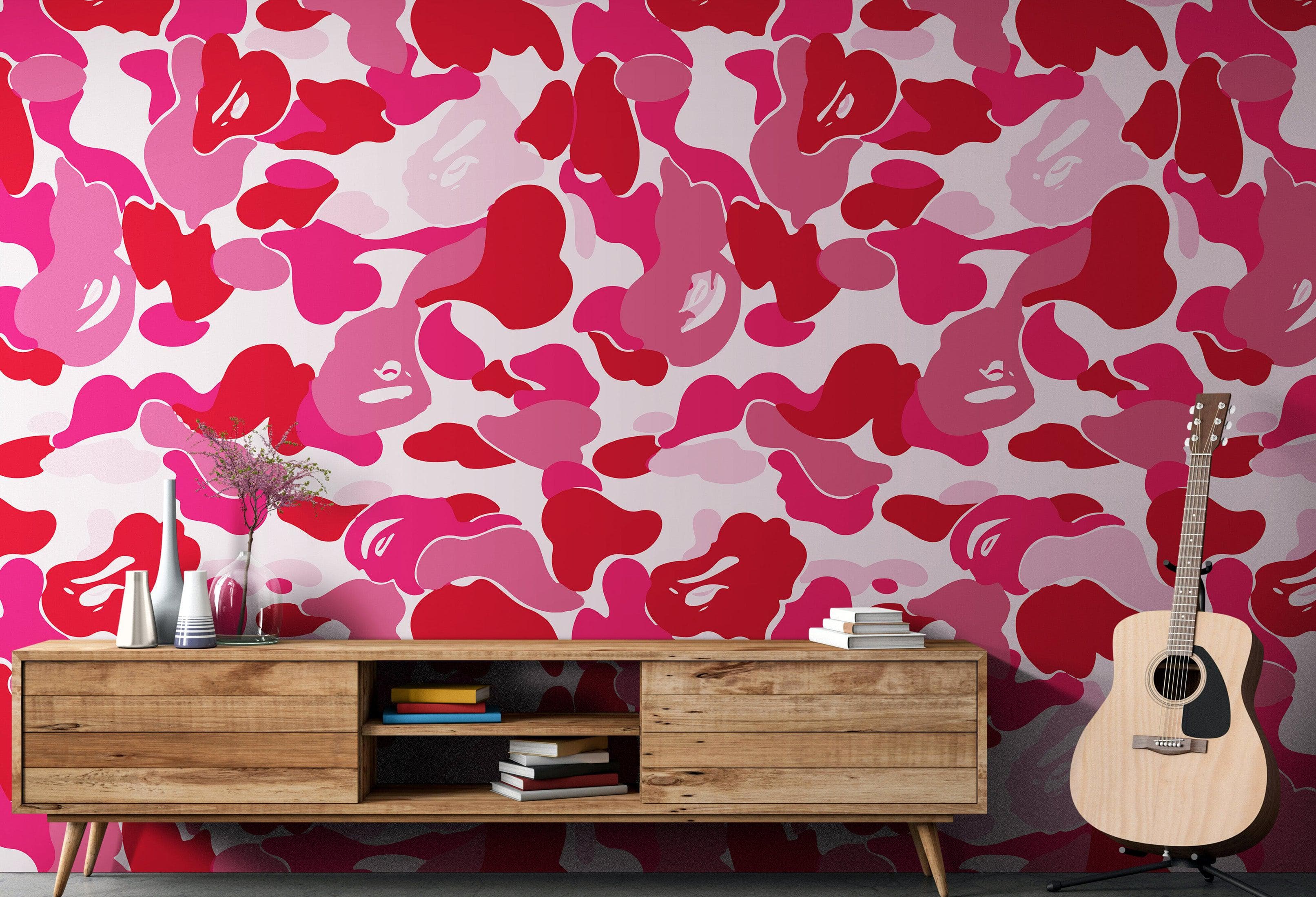 Bape Camo Wallpaper Mural. Blue Camo Streetwear Hype Beast Aesthetics. #7027 - Image 19