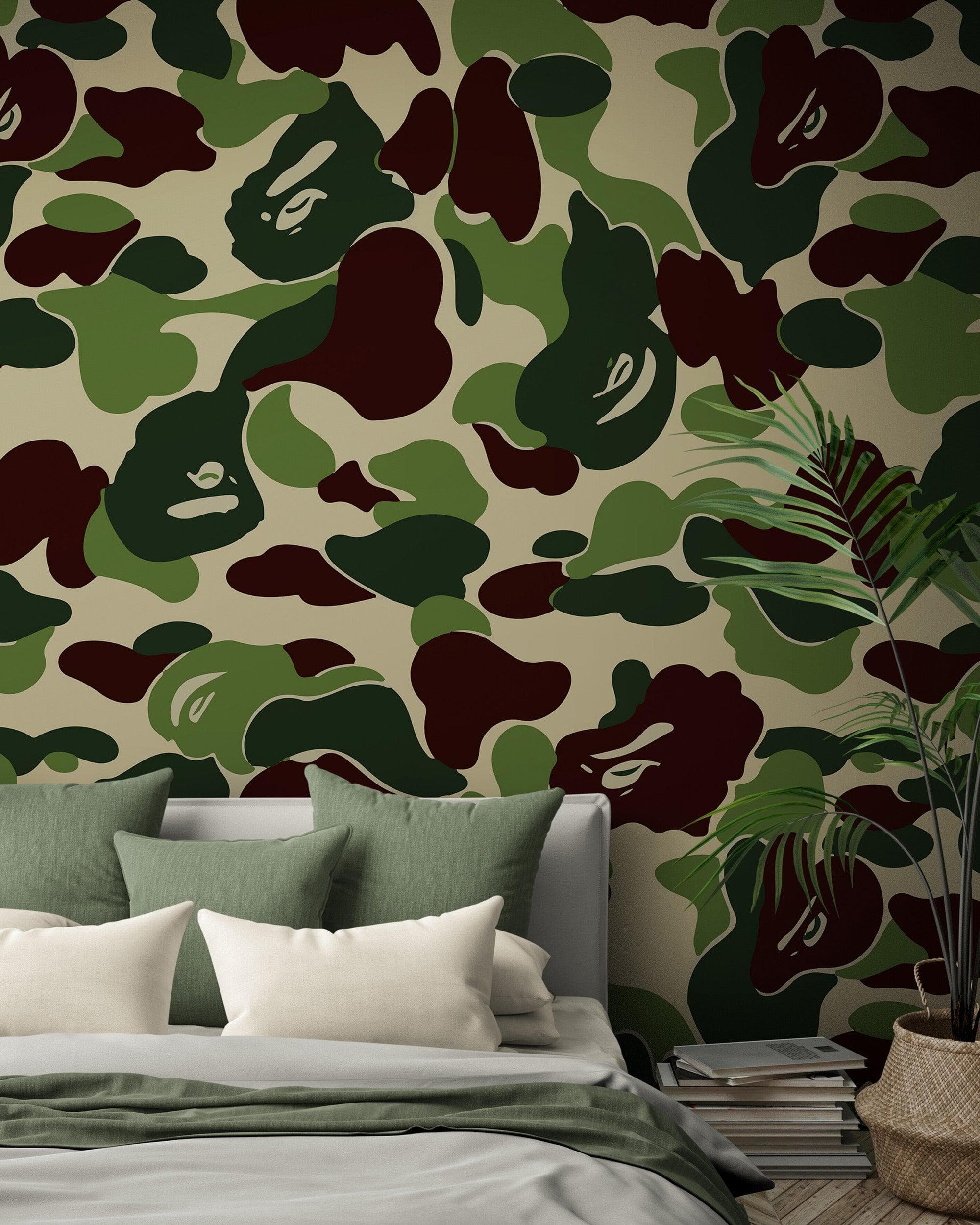 Bape Camo Wallpaper Mural. Blue Camo Streetwear Hype Beast Aesthetics. #7027 - Image 20