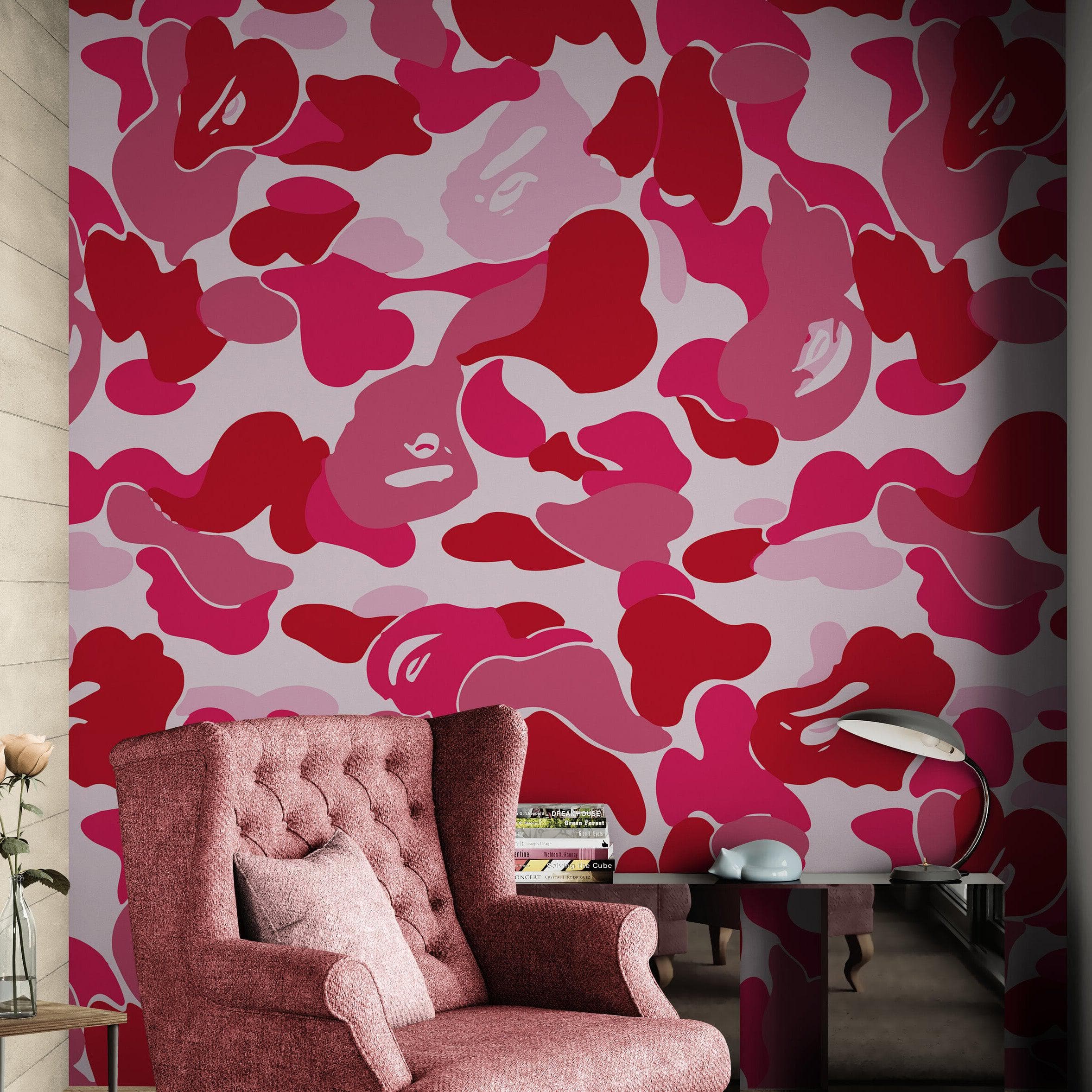 Bape Camo Wallpaper Mural. Blue Camo Streetwear Hype Beast Aesthetics. #7027 - Image 4