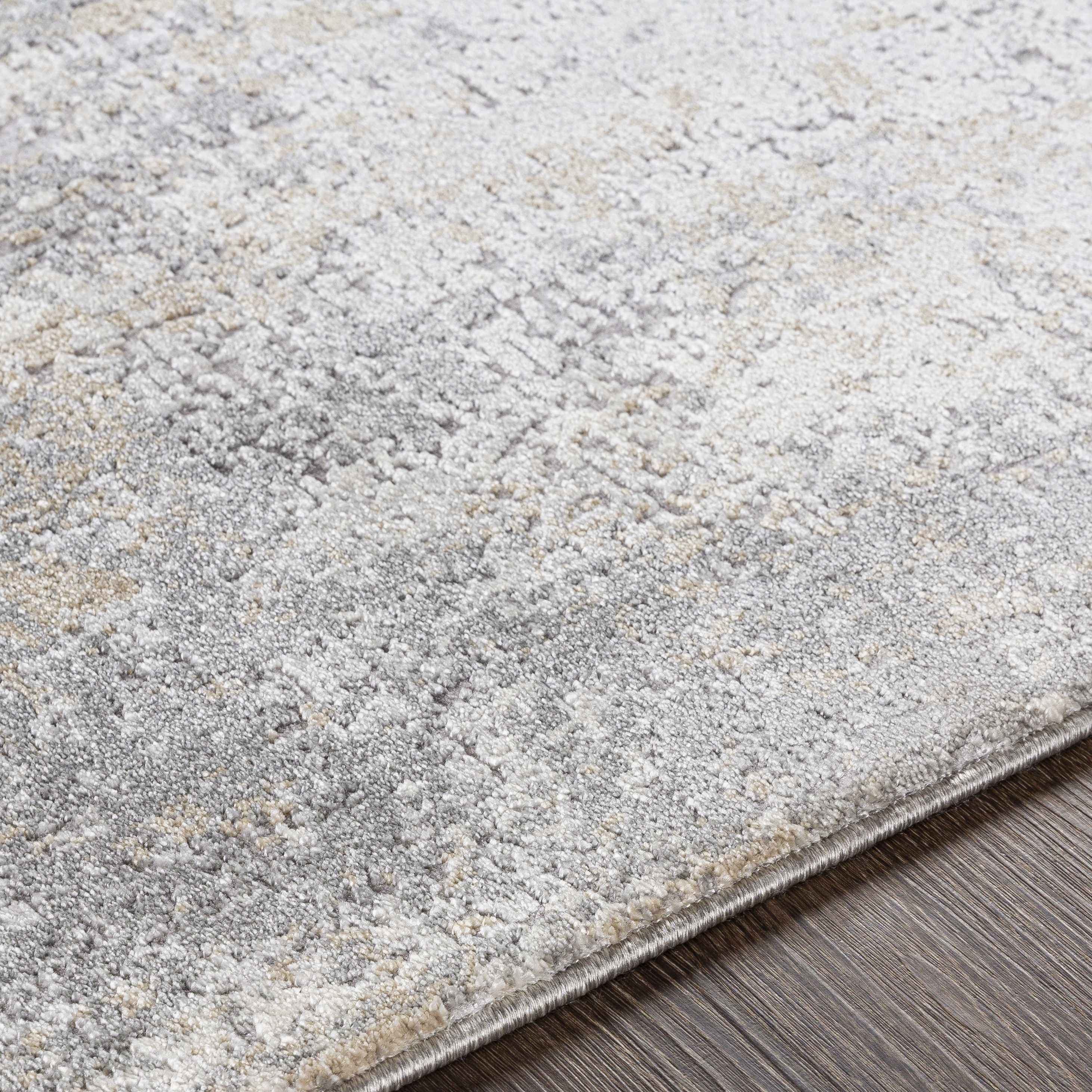 Baranduda Abstract Gray Luxe Rug - Clearance - Image 3