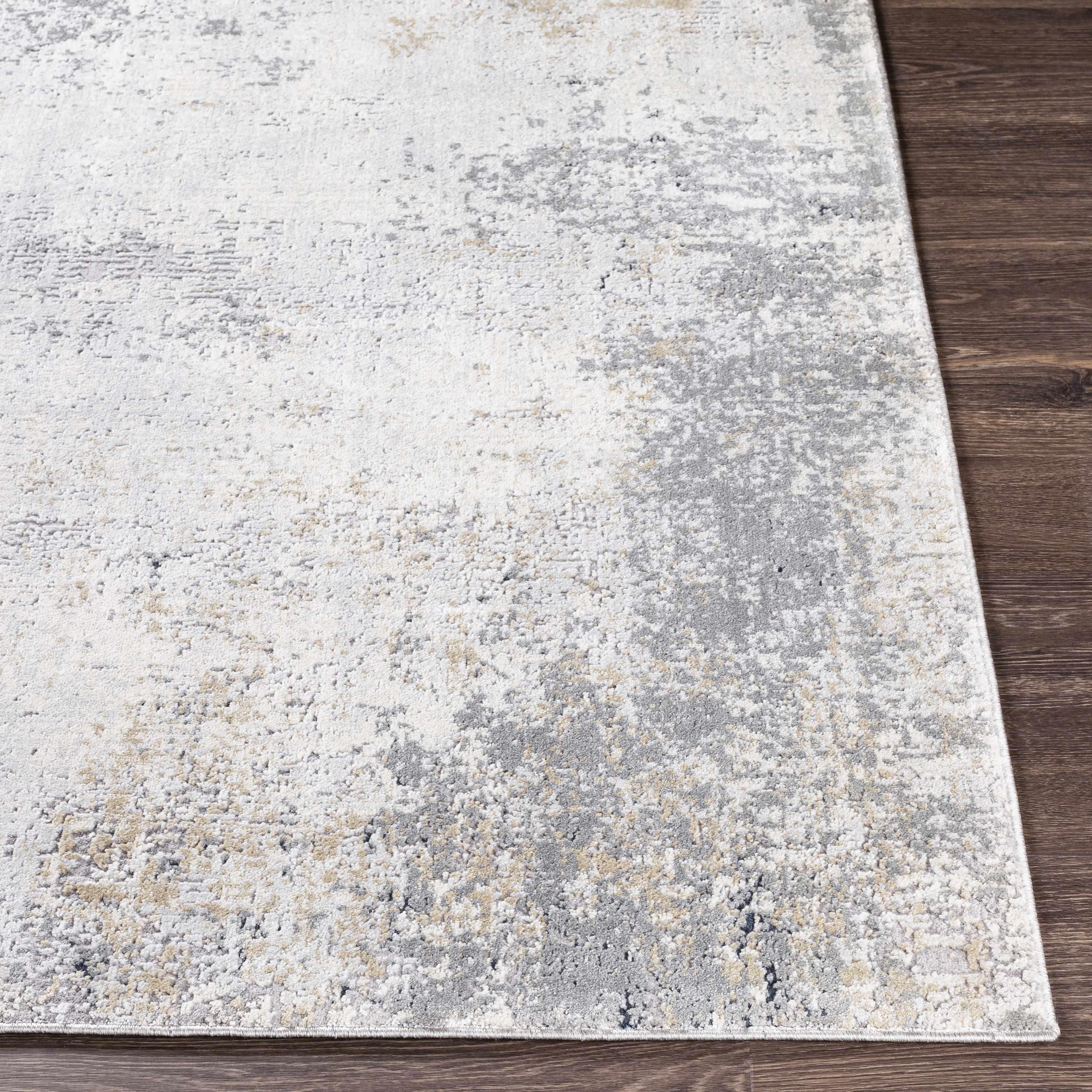 Baranduda Abstract Gray Luxe Rug - Clearance - Image 6
