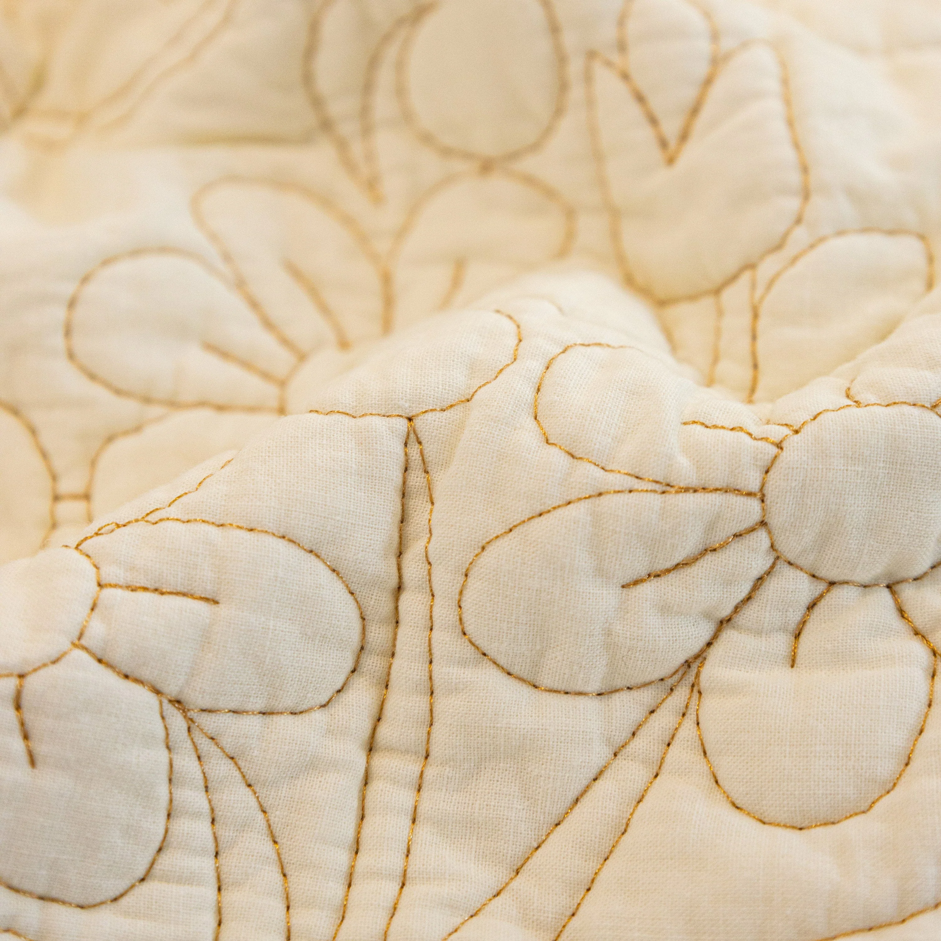 Baroque Floral Quilted Cotton Sofa Cover, Non-Slip Washable Couch Protector - Image 11