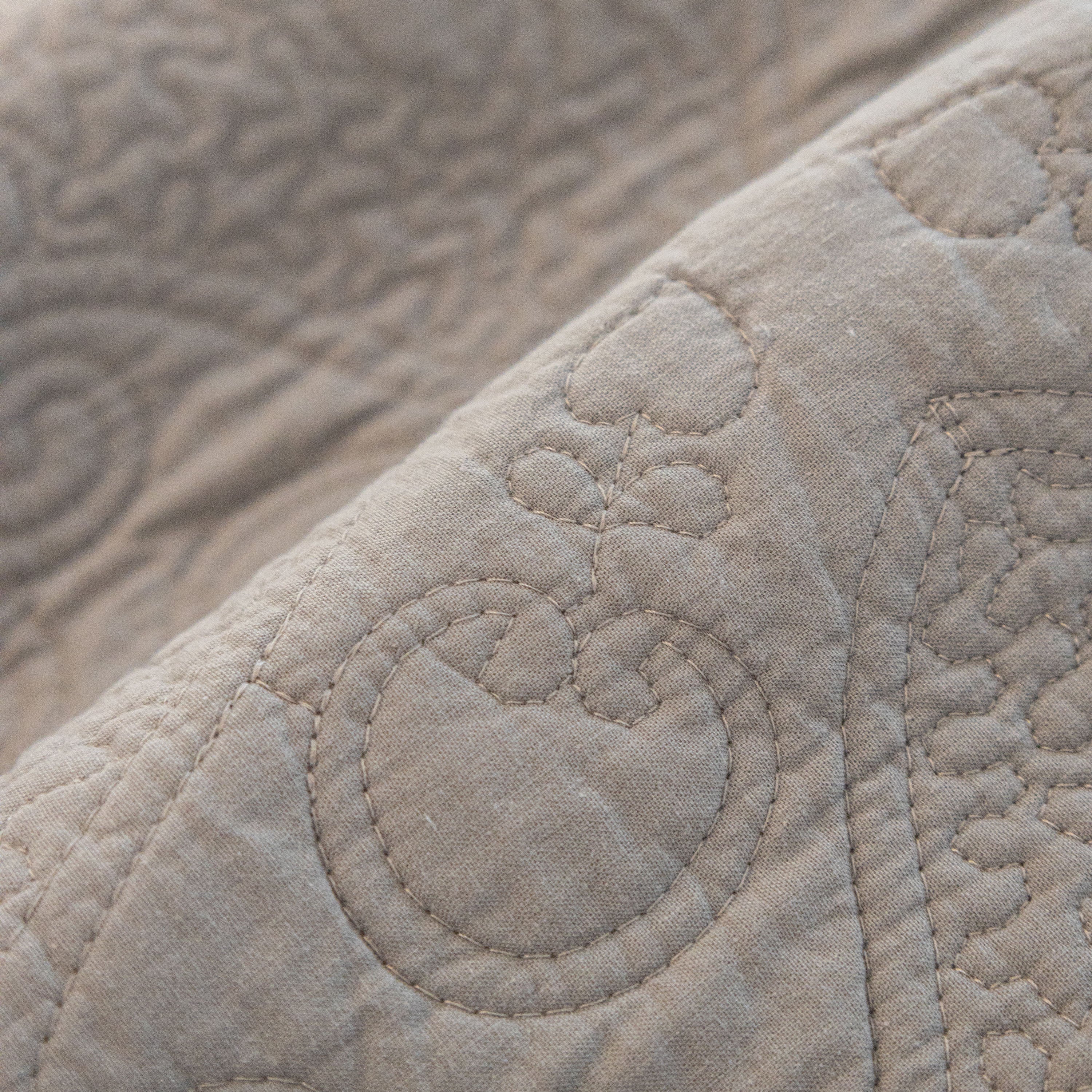 Baroque Floral Quilted Cotton Sofa Cover, Non-Slip Washable Couch Protector - Image 46