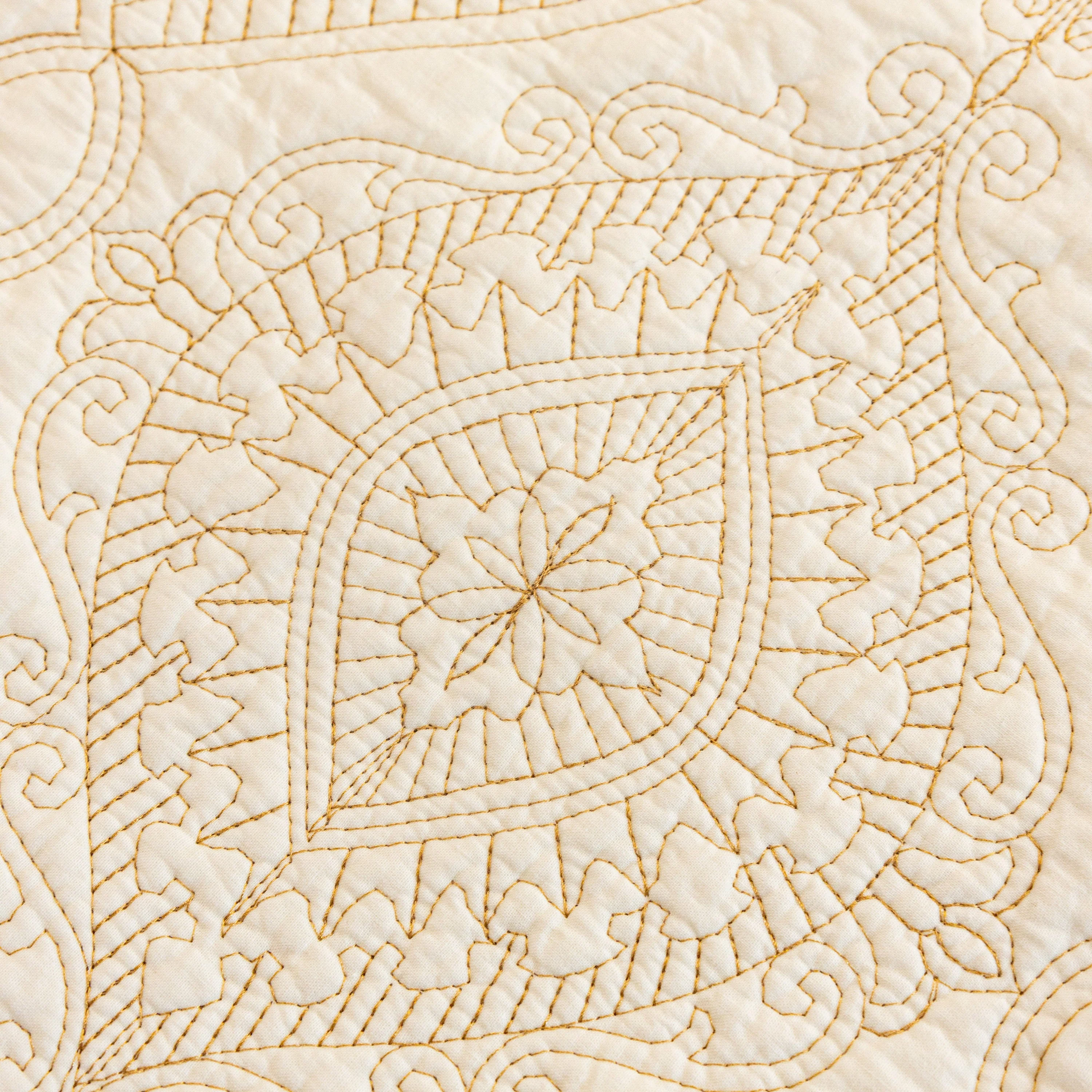 Baroque Sofa Cover – Quilted Cotton, Non-Slip, Washable with Ornate Embroidery - Image 18