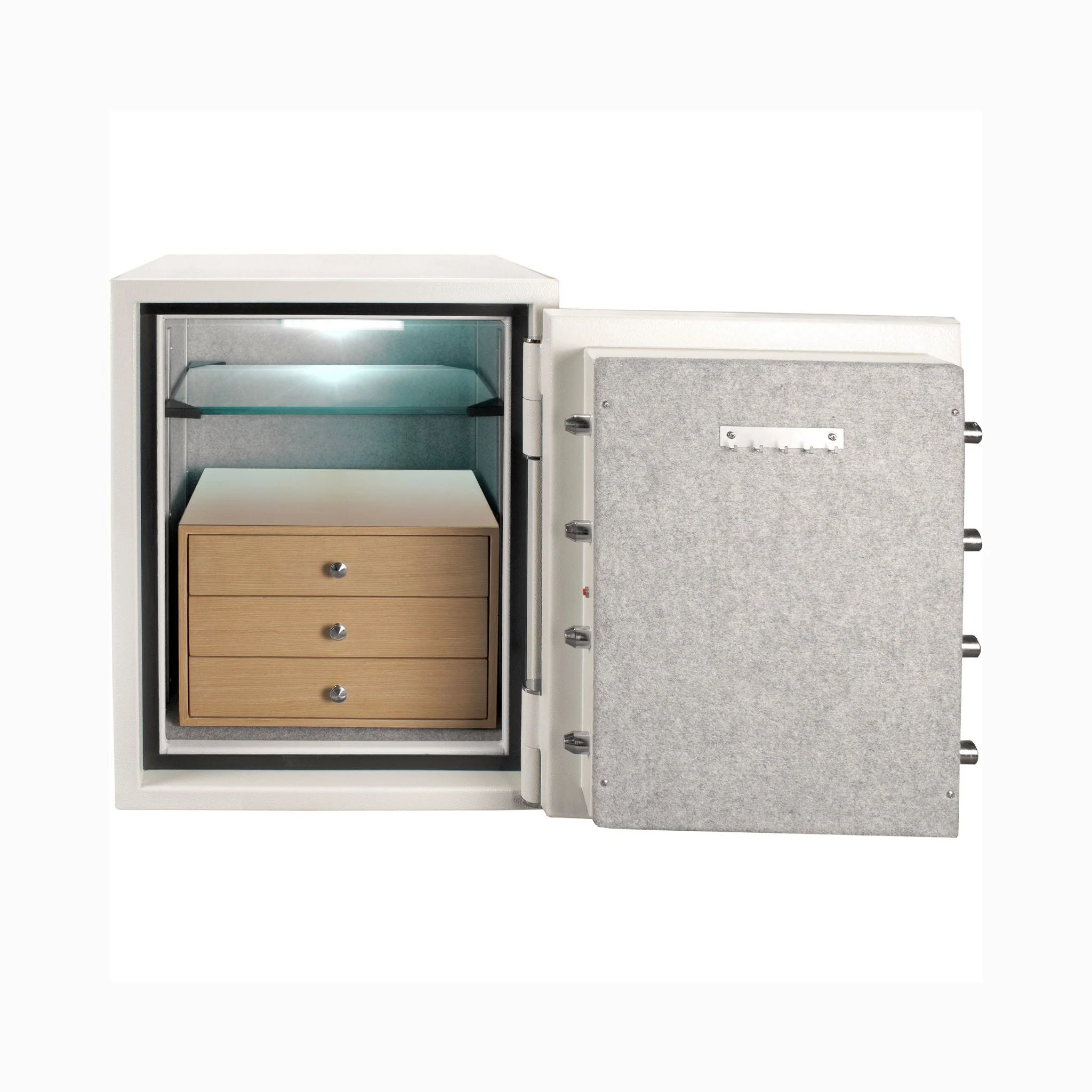 Barska 2.75 CF White Fireproof Jewelry Safe With Jewelry Storage Drawer (SAK69047) - Image 5