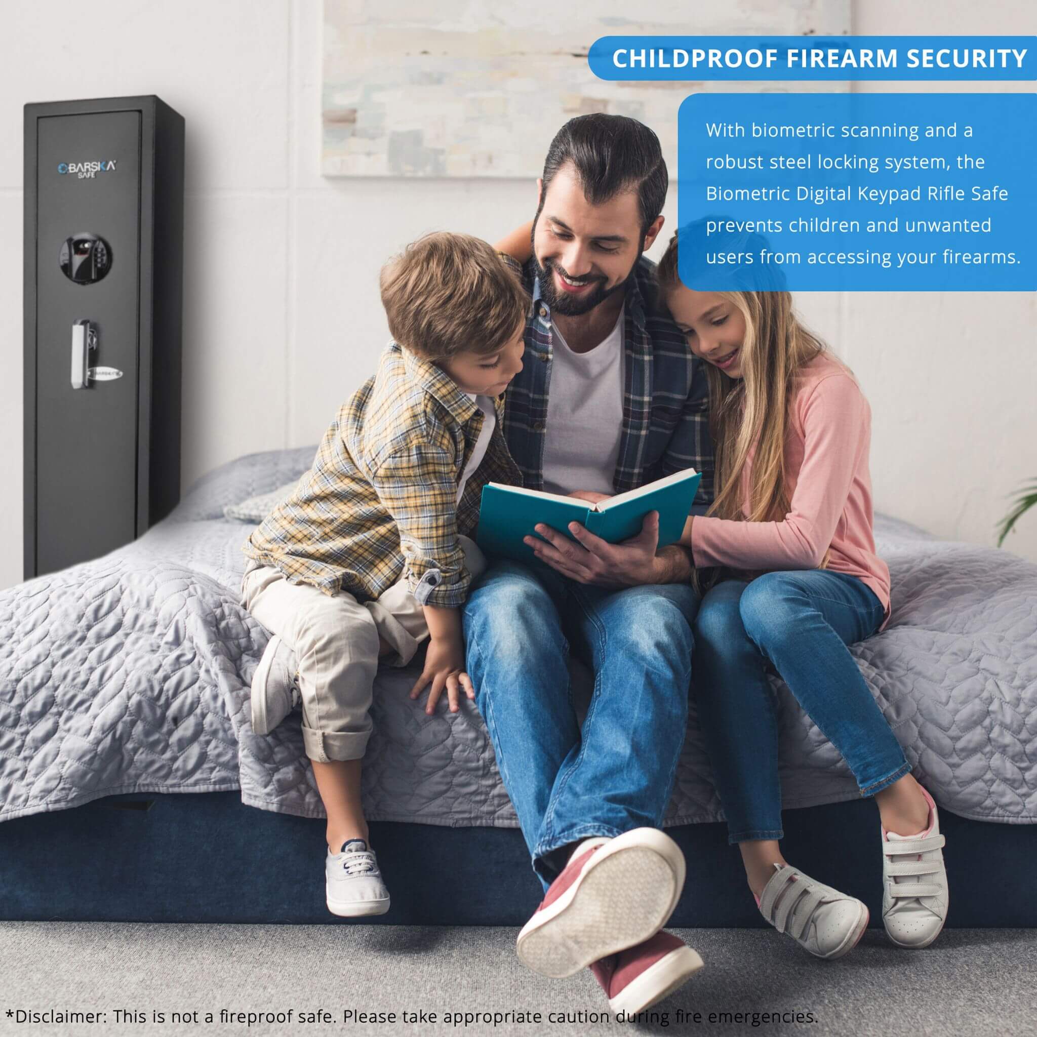 Barska 4.33 CF Heavy-Duty Rifle Gun Safe With Biometric And Digital Keypad Access (SAK80356) - Image 8
