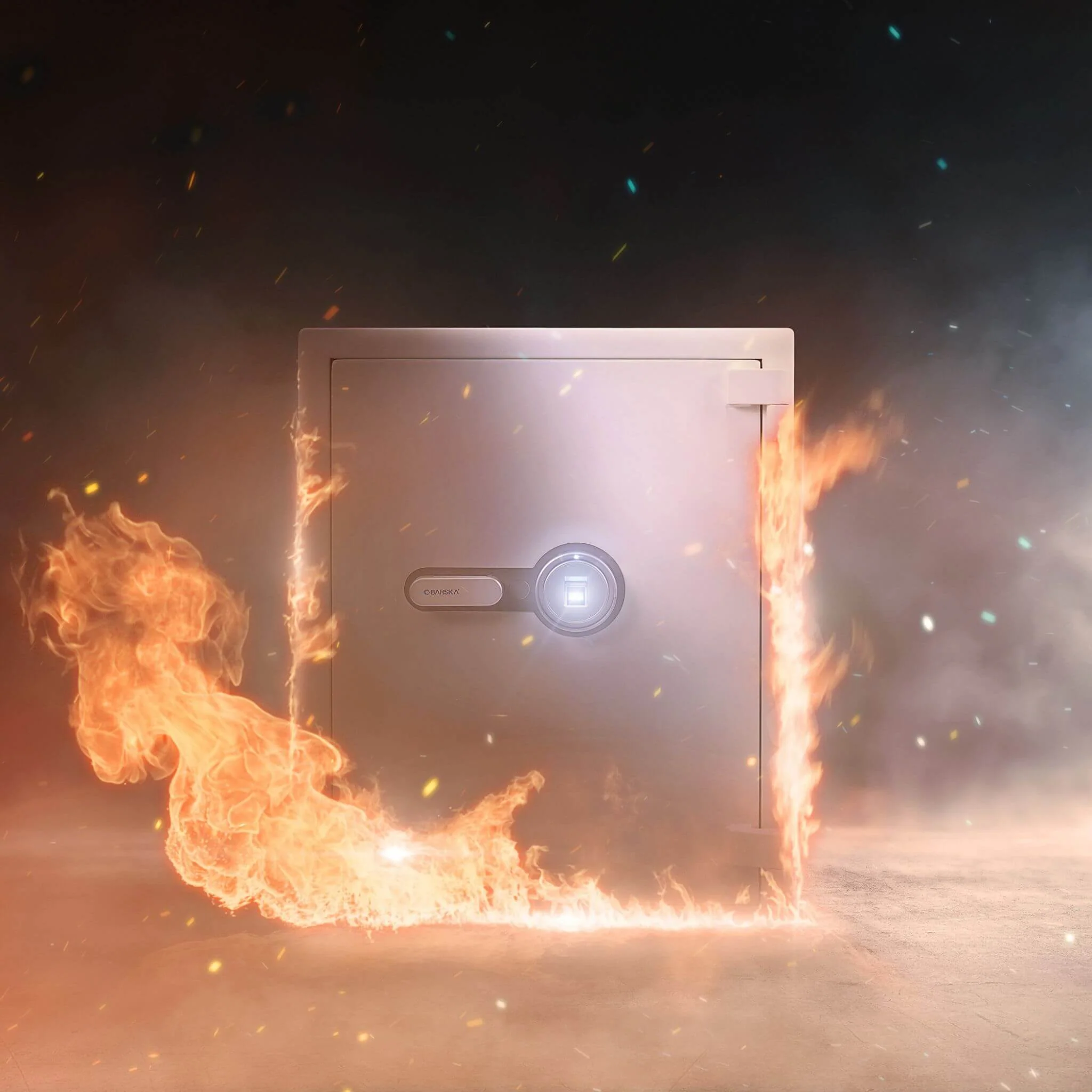Barska 4.48 CF Large Heavy-Duty Fireproof Biometric Safe (SAK83490) - Image 12