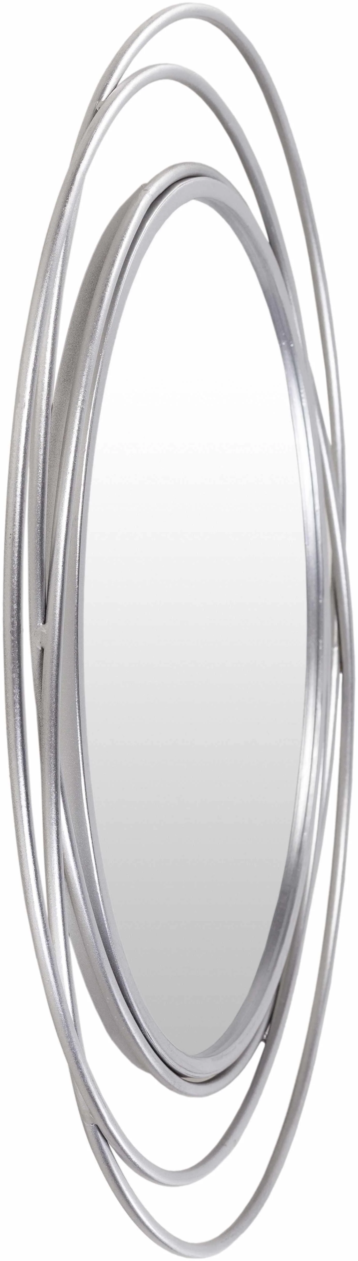 Basay Round Silver Gray Mirror - Image 5