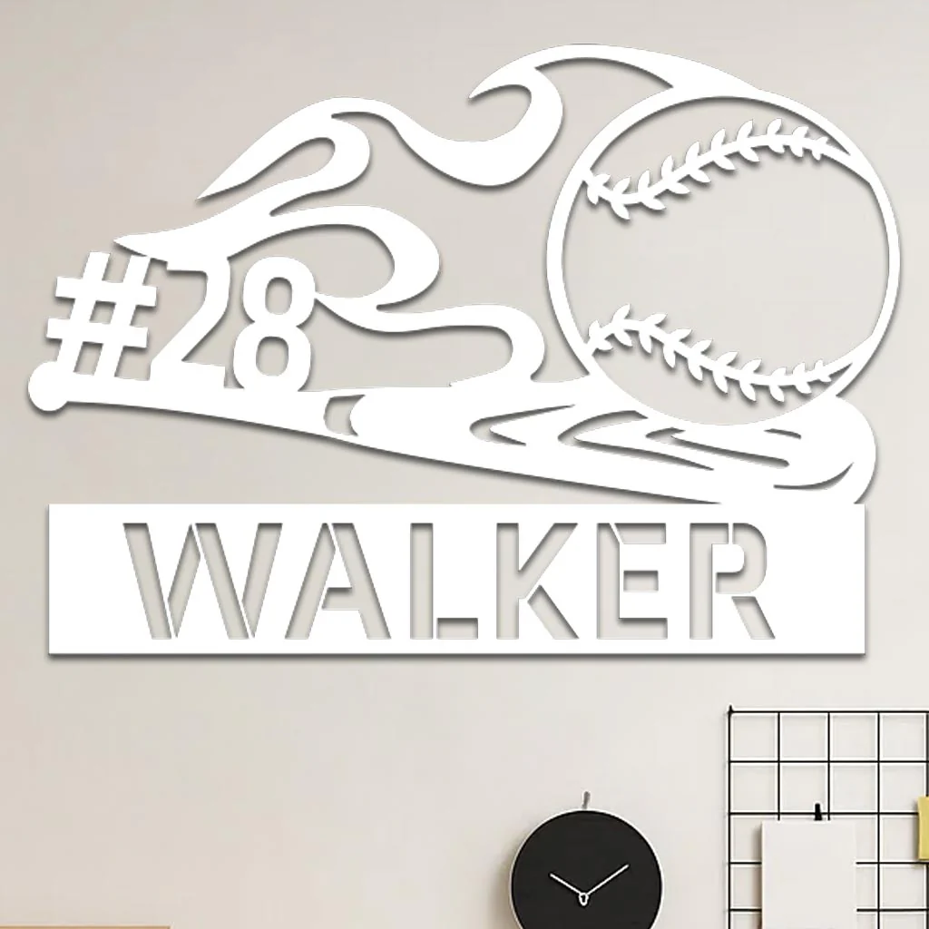 Baseball Name Sign - Image 2