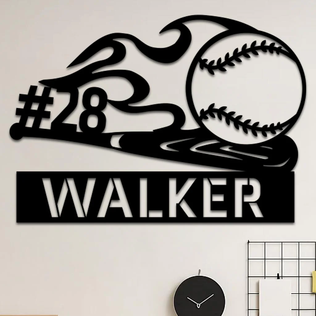 Baseball Name Sign - Image 3