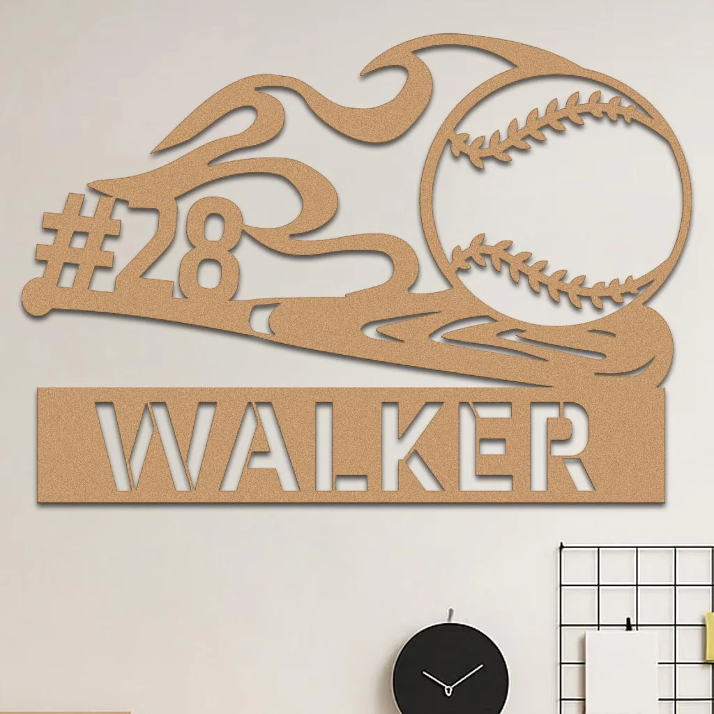 Baseball Name Sign - Image 4