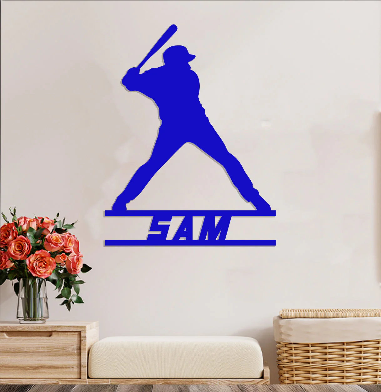 Baseball Player Name Sign - Image 3