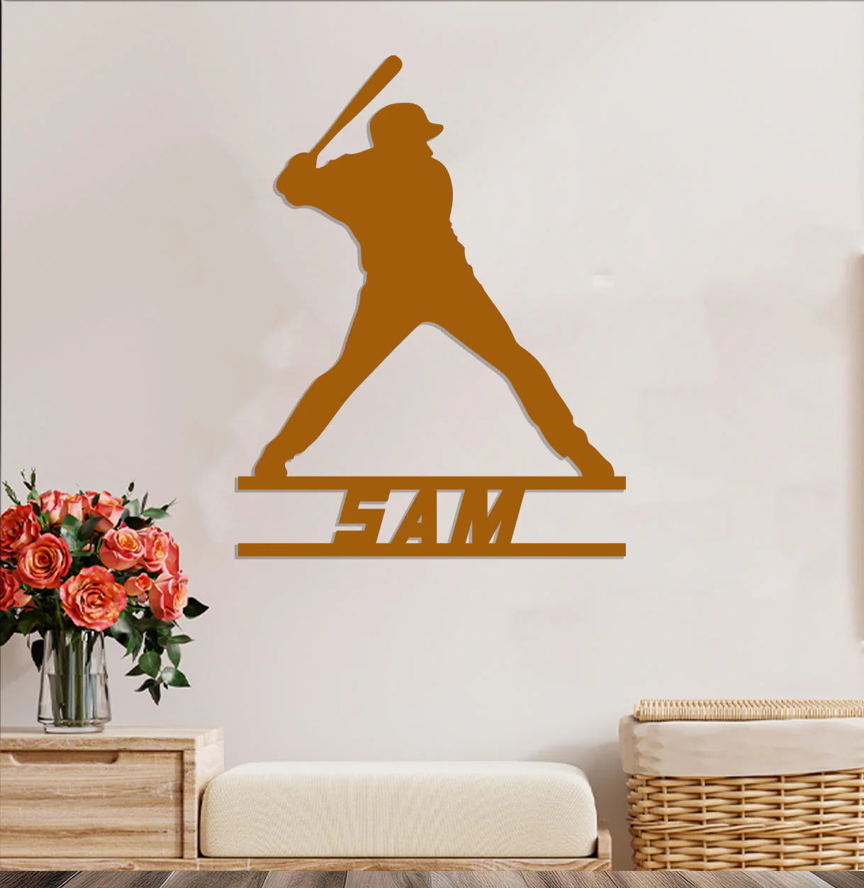 Baseball Player Name Sign - Image 4
