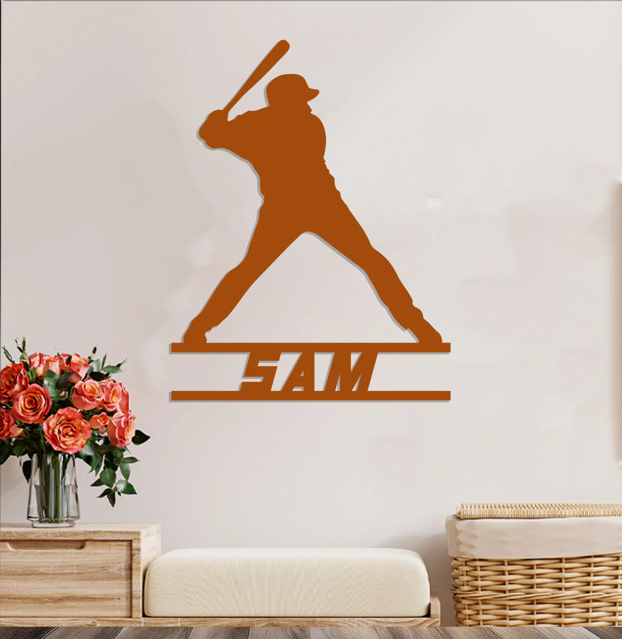 Baseball Player Name Sign - Image 5