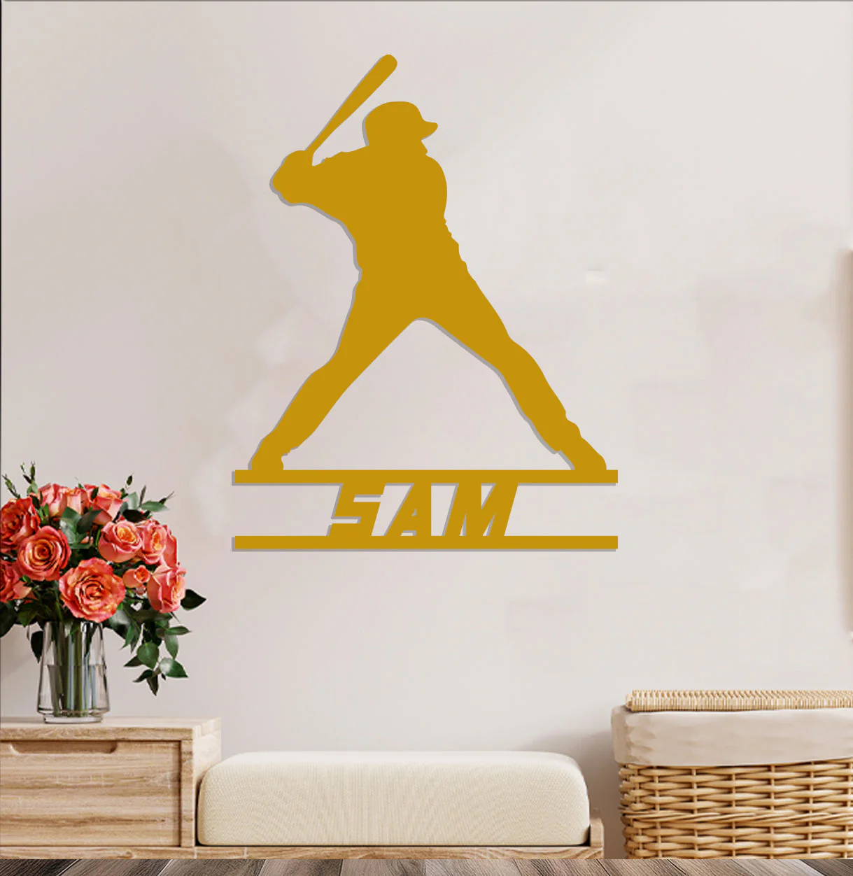 Baseball Player Name Sign - Image 6