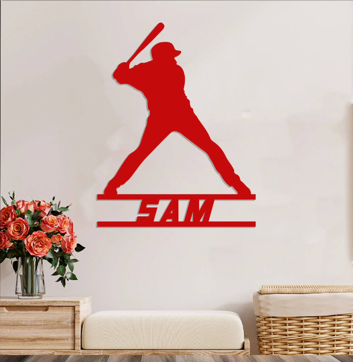 Baseball Player Name Sign - Image 7