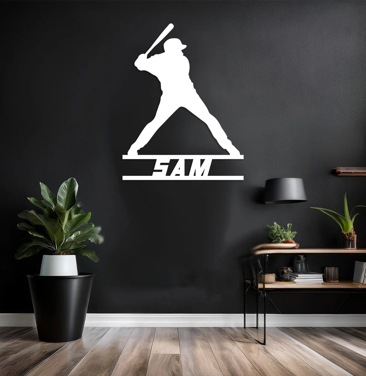 Baseball Player Name Sign - Image 8