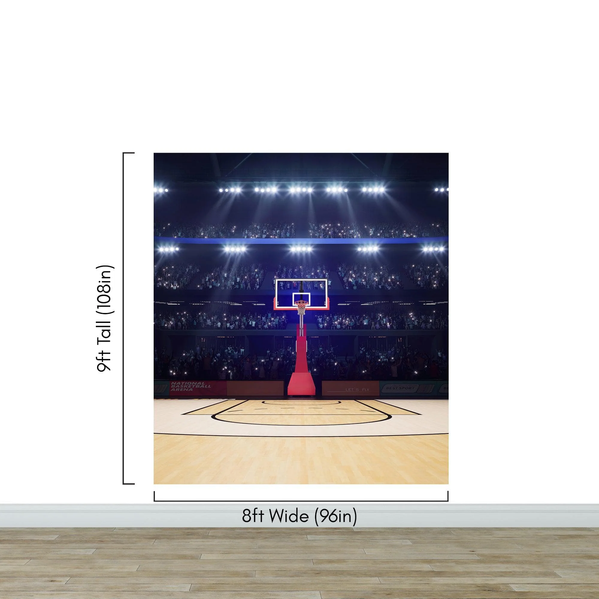 Basketball Court Stadium Wallpaper Mural. #7013 - Image 10