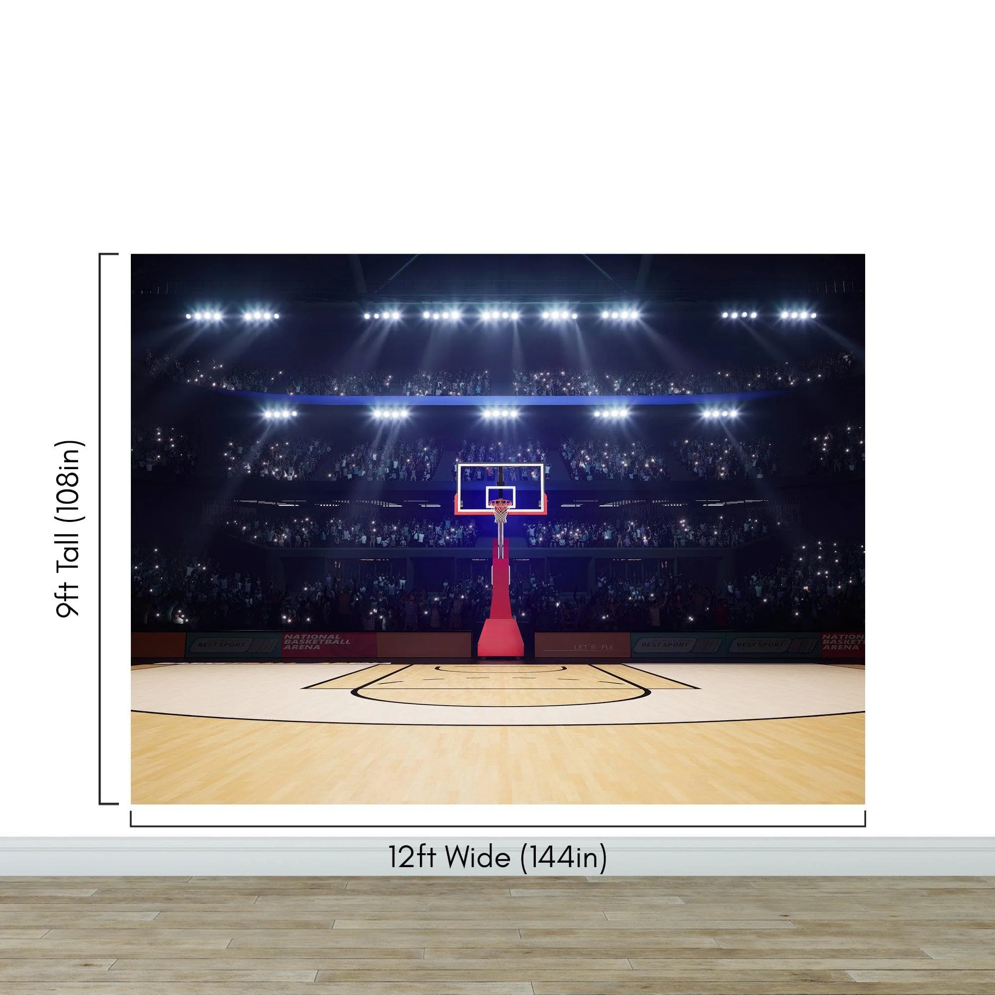 Basketball Court Stadium Wallpaper Mural. #7013 - Image 11