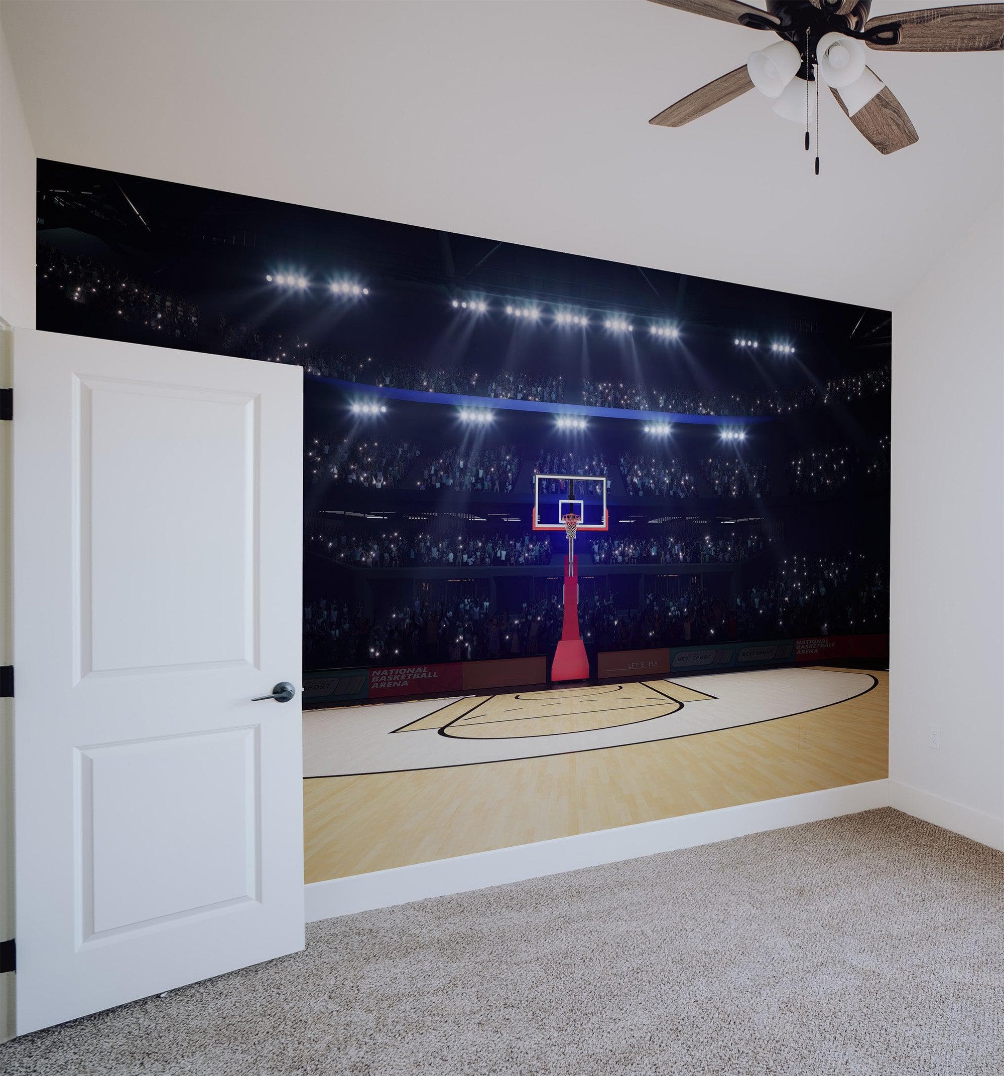 Basketball Court Stadium Wallpaper Mural. #7013 - Image 4