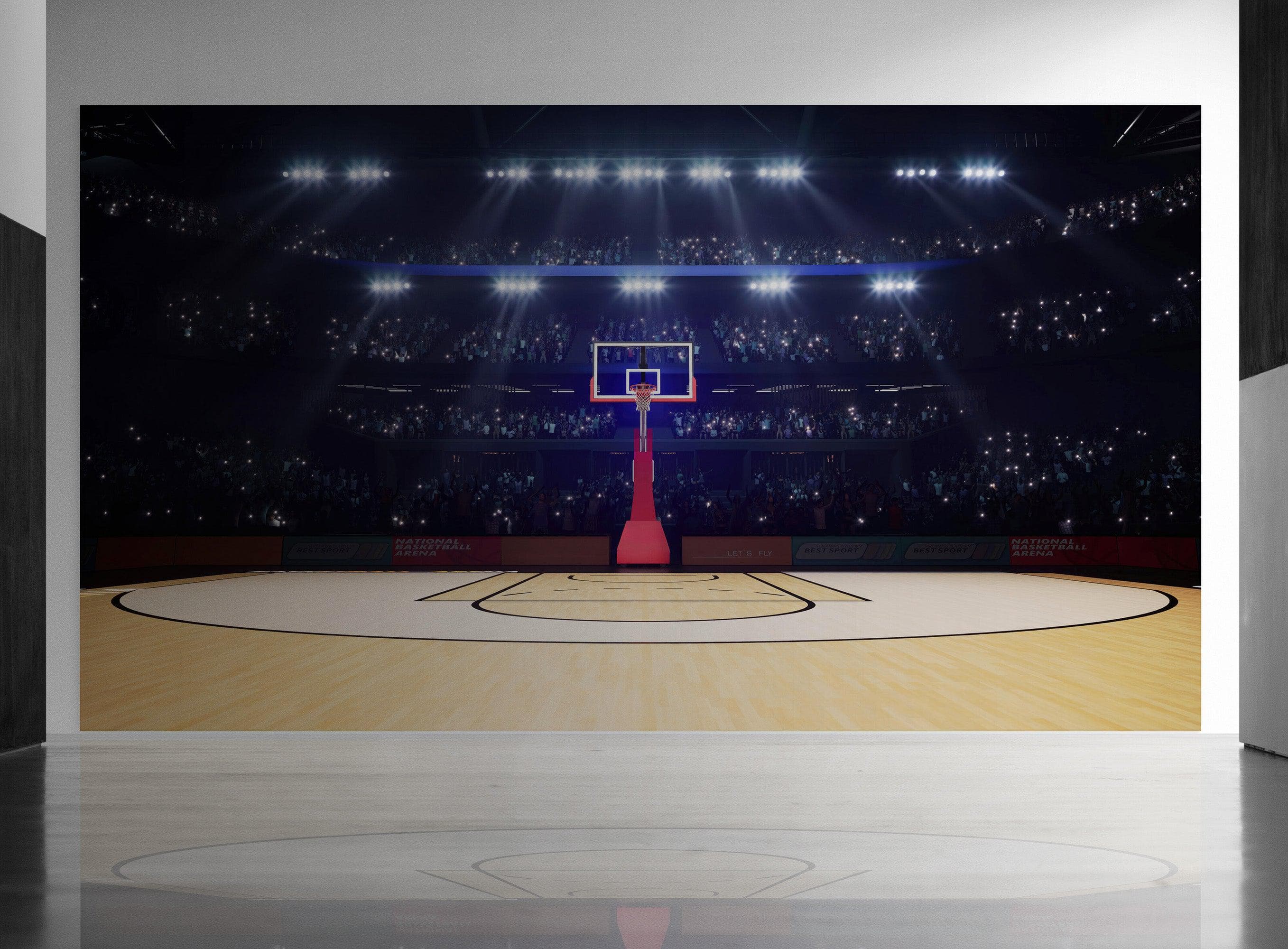 Basketball Court Stadium Wallpaper Mural. #7013 - Image 5