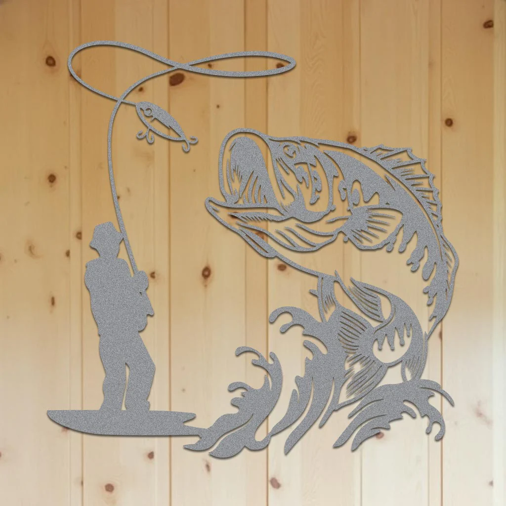 Bass Fishing Sign - Image 3