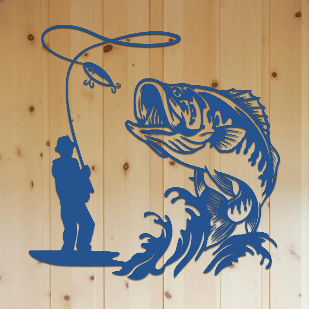 Bass Fishing Sign - Image 4