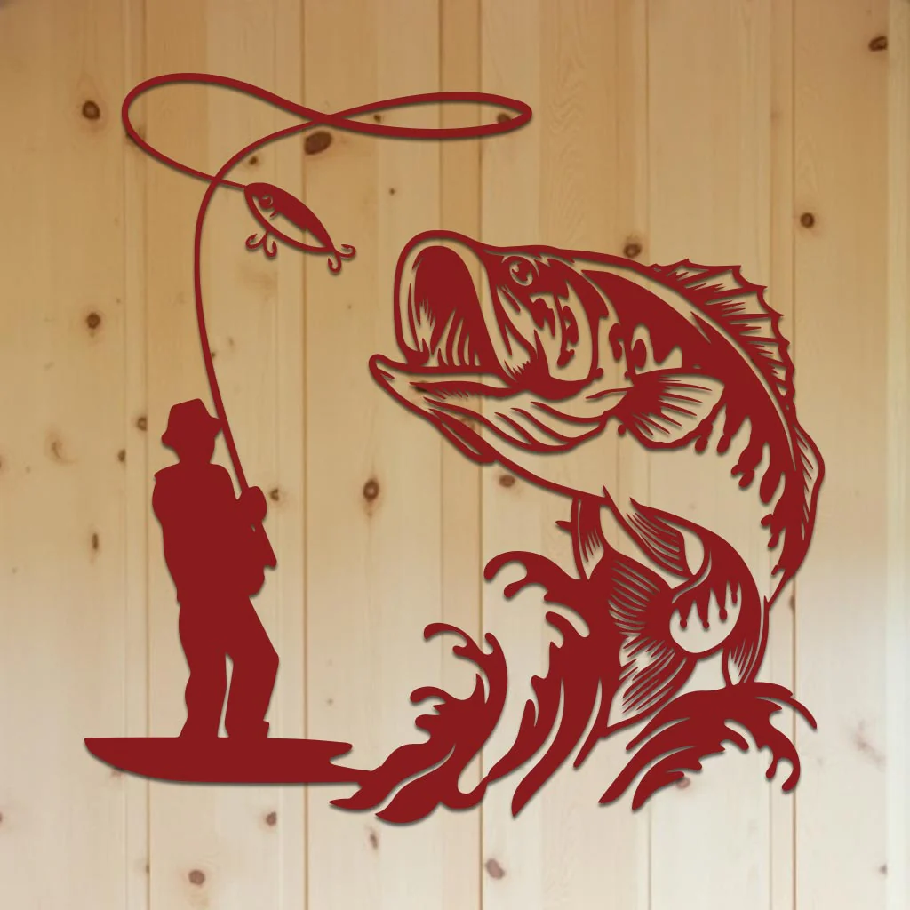 Bass Fishing Sign - Image 6