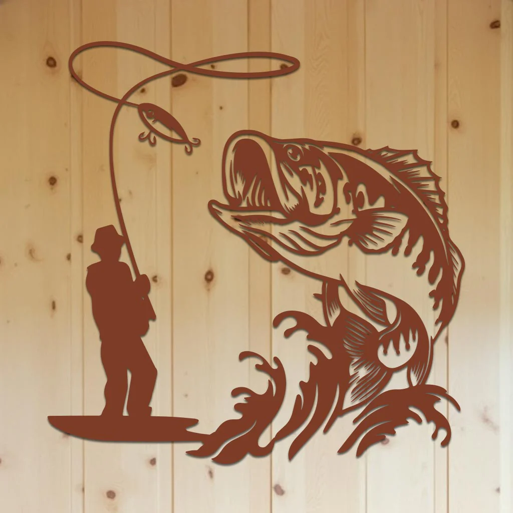 Bass Fishing Sign - Image 8