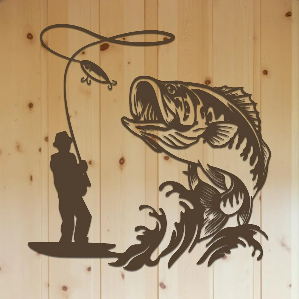 Bass Fishing Sign - Image 9