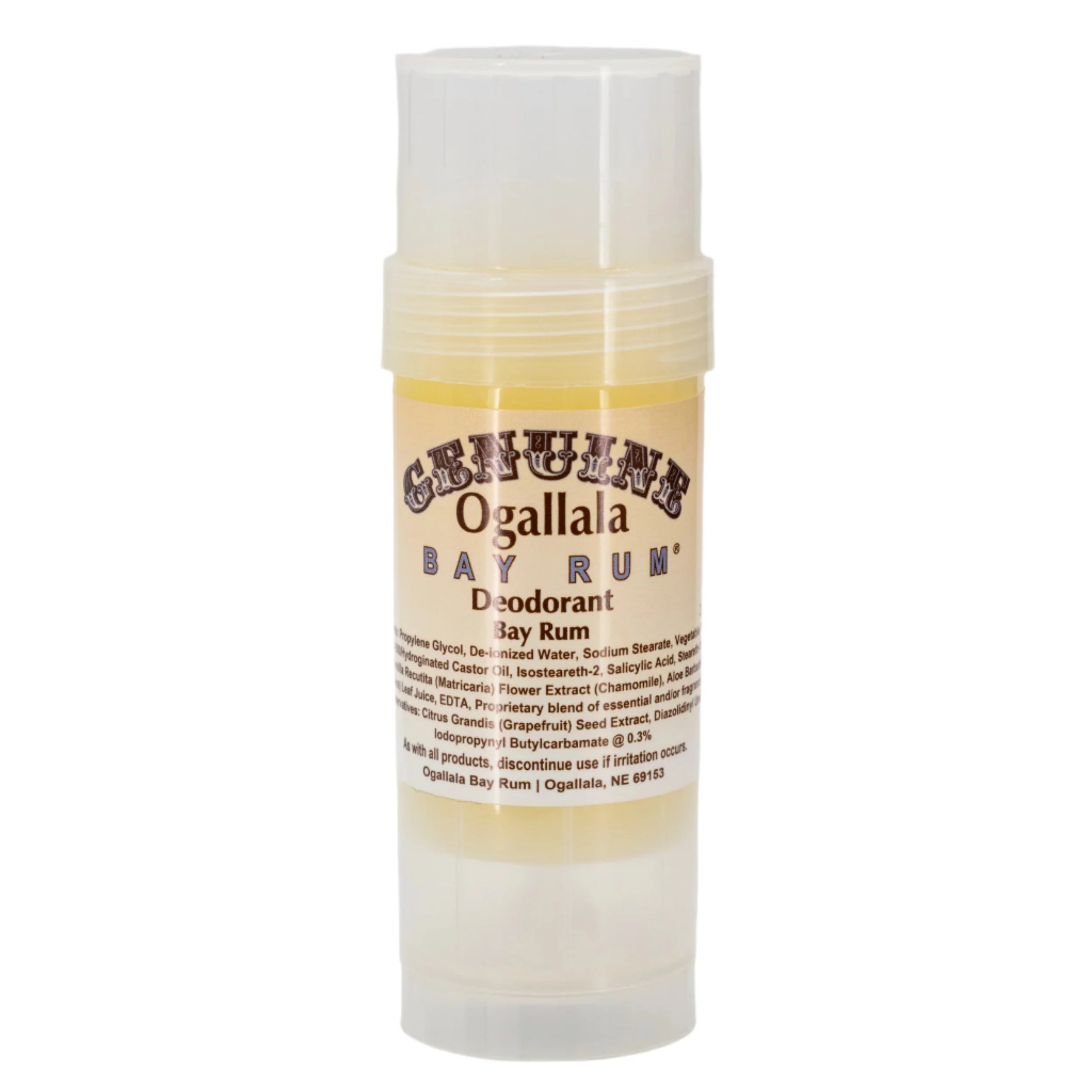 Bay Rum Scented Plant-Based Deodorant | Pack of 2 | 2.5 oz | Ogallala Bay Rum - Image 2