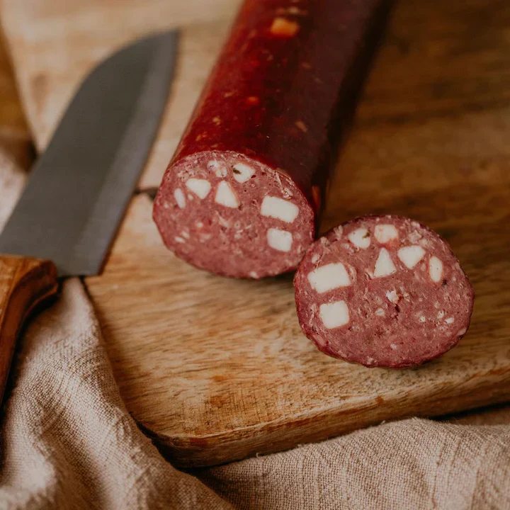 BBQ Peppercheese Bison Summer Sausage | Pack of 4 | 7-8 oz | Nebraska Bison - Image 6