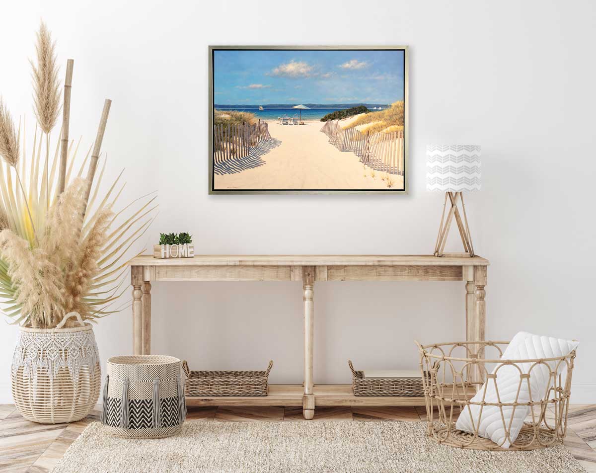 Beach Along Dune Road - Limited Edition Canvas Print - Image 2