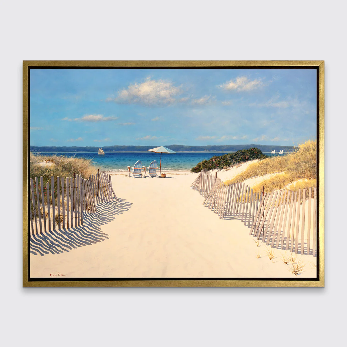 Beach Along Dune Road - Limited Edition Canvas Print - Image 4
