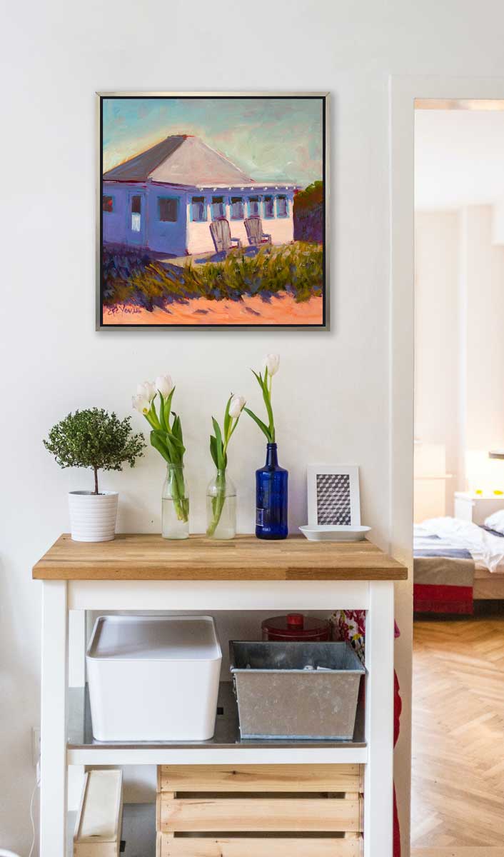 Beachside Bungalow - Open Edition Canvas Print - Image 2