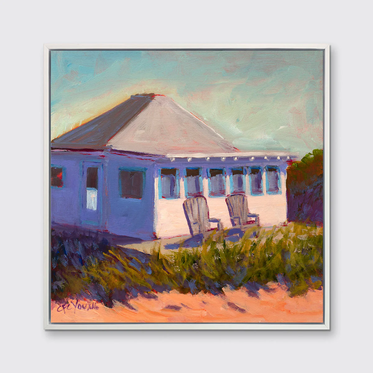 Beachside Bungalow - Open Edition Canvas Print - Image 3