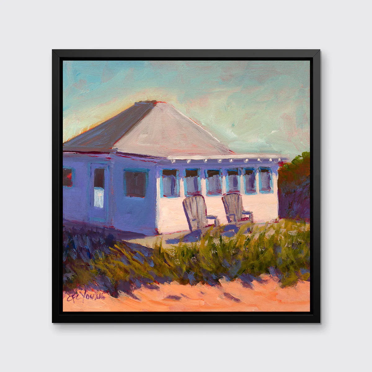 Beachside Bungalow - Open Edition Canvas Print - Image 4