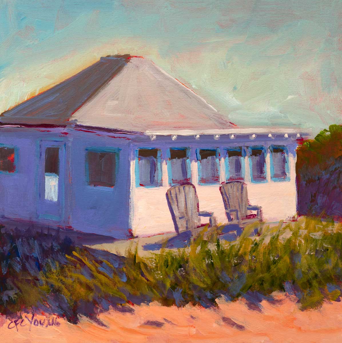 Beachside Bungalow - Open Edition Canvas Print - Image 6