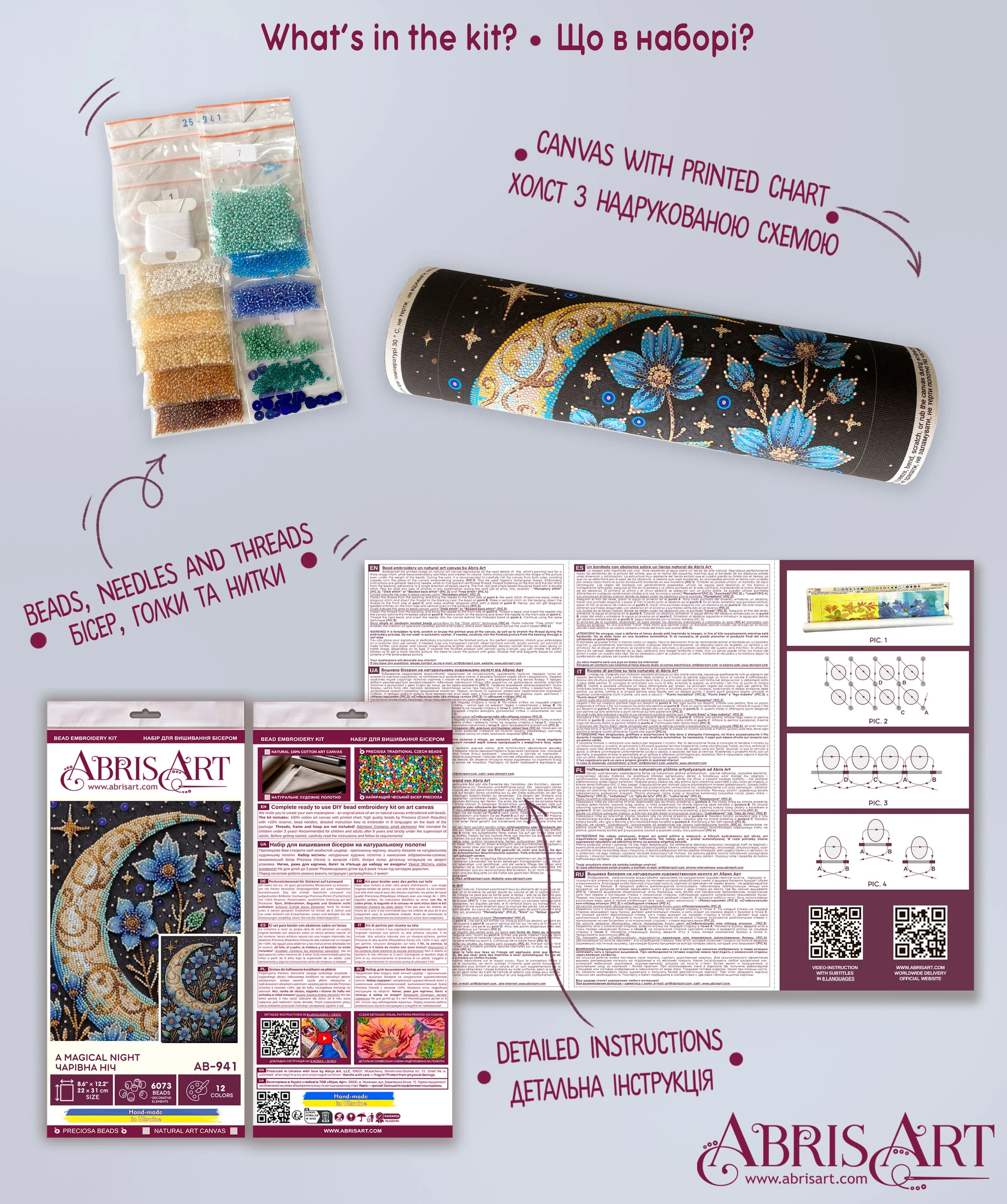 Bead Embroidery Kit - A magical night AB-941 - Image 8