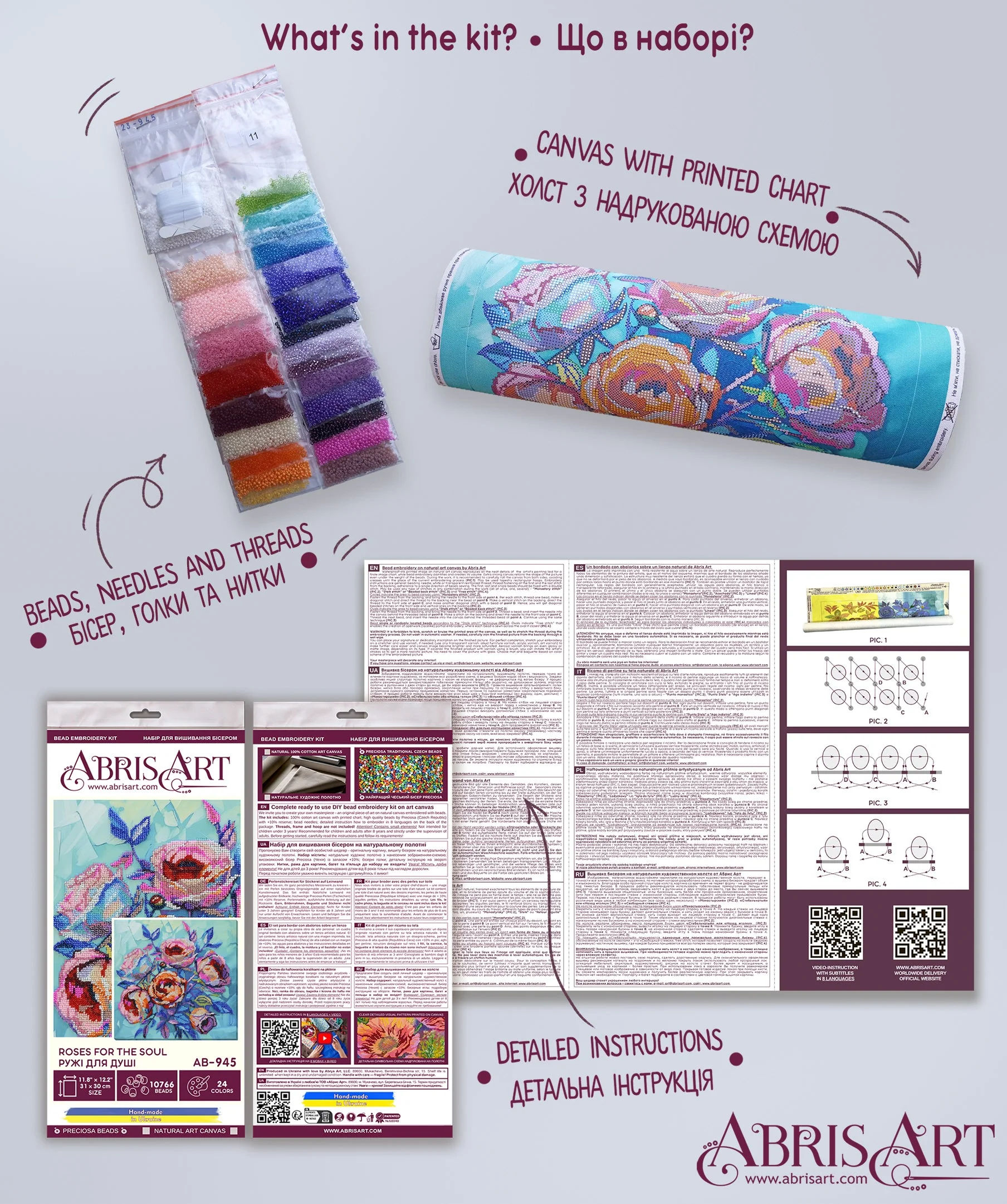 Bead Embroidery Kit - Roses for the Soul AB-945 - Image 8